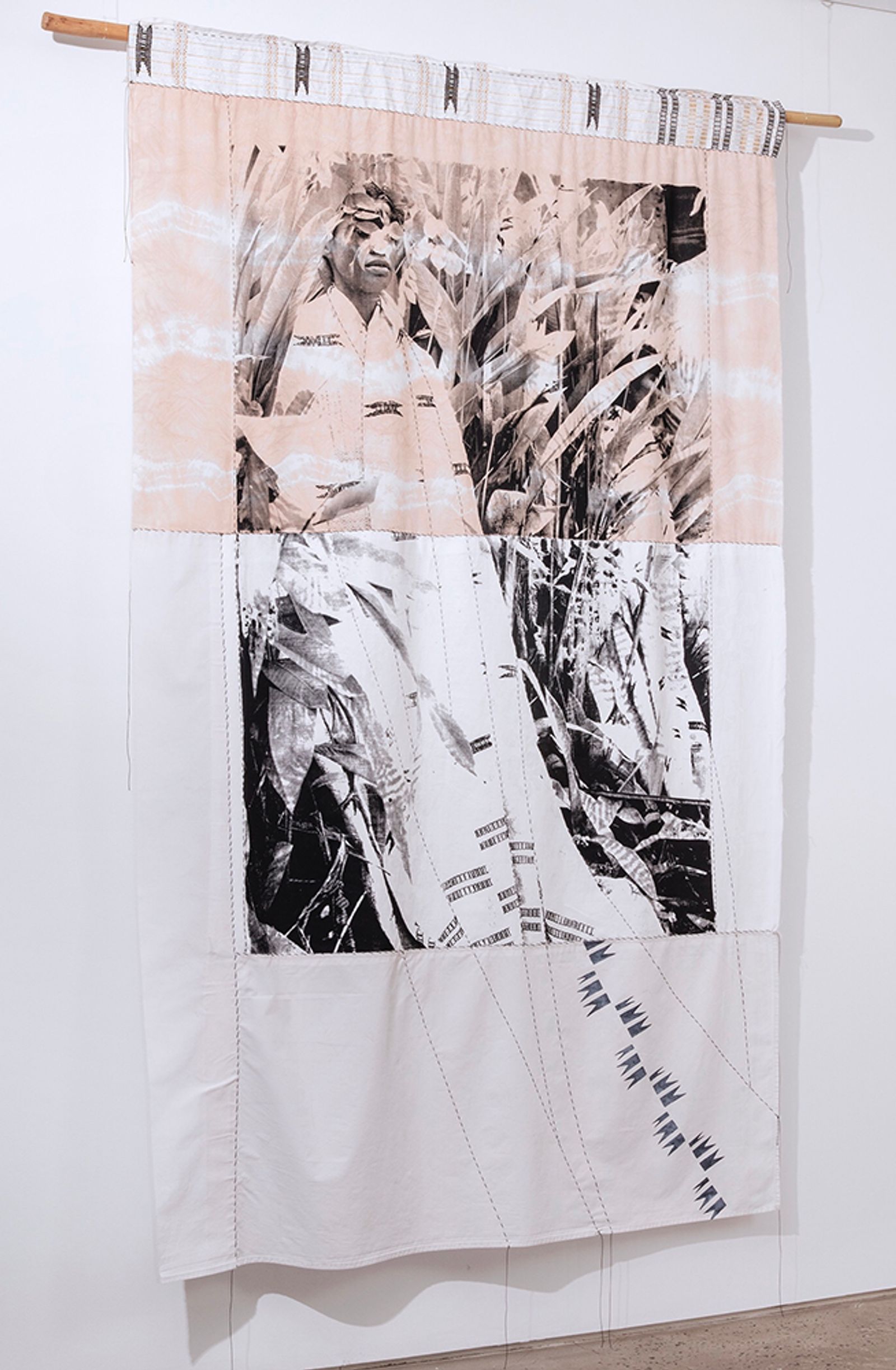 © Zohra Opoku - One Of Me II, Screenprint on textile, Thread