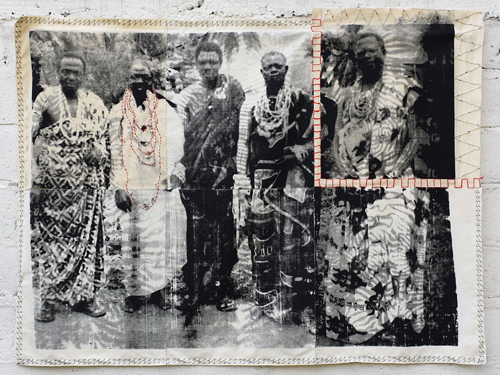© Zohra Opoku - Bob's Clan, Screenprint on textile, Thread,