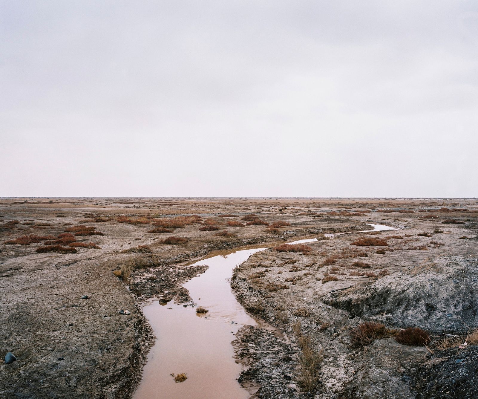 © Patrick Wack - November 2016. Xinjiang province, China. Landscape near the Lop Nur desert.