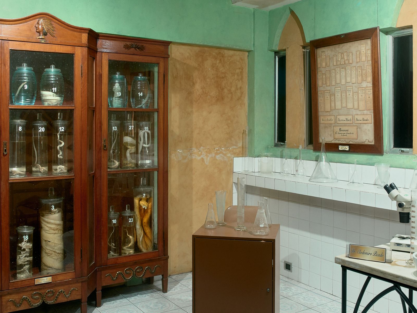 © Joel Jimenez - Recreated serpent venom research laboratory situated in the Science Education section of the museum.