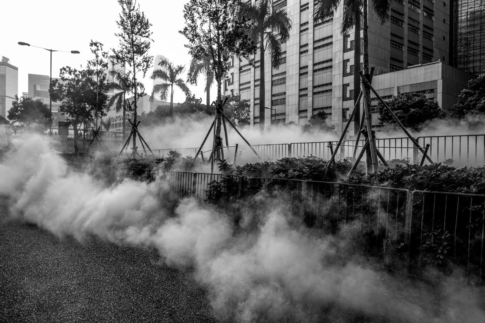 © Tsz Yeung Tsang - Police fire tear gas to disperse protestors in Wan Chai, Hong Kong, October 1, 2019. Tear gas fire on that day: 1667.