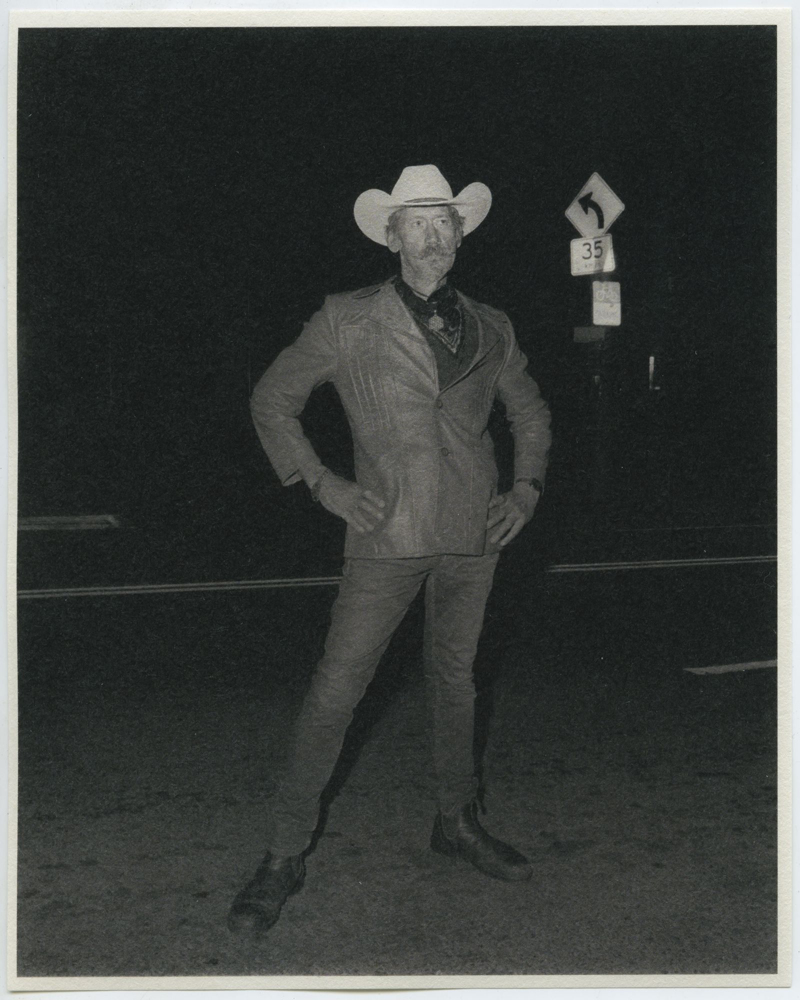 © Rory King - A local farmer in New South Wales dresses up in his best leather for a night on the town.