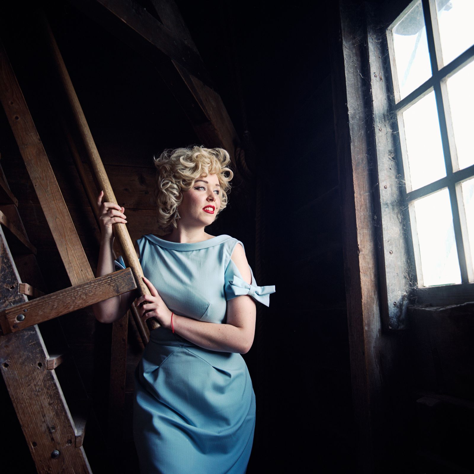© Emily Berl - Debra as Marilyn Monroe, Zaanse Schans, The Netherlands, 2014.