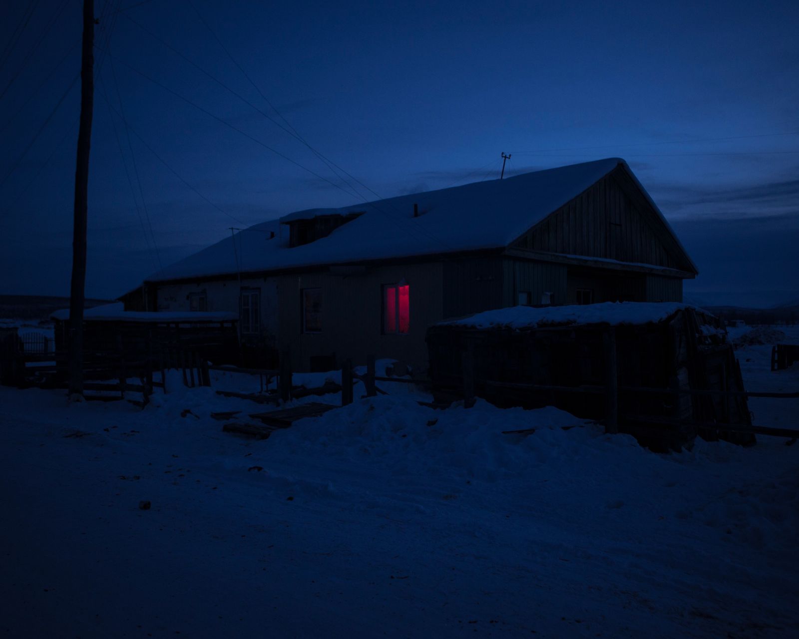 © alexis pazoumian - Old traditional wooden isbas outside of the city. From Yakutsk © Alexis Pazoumian