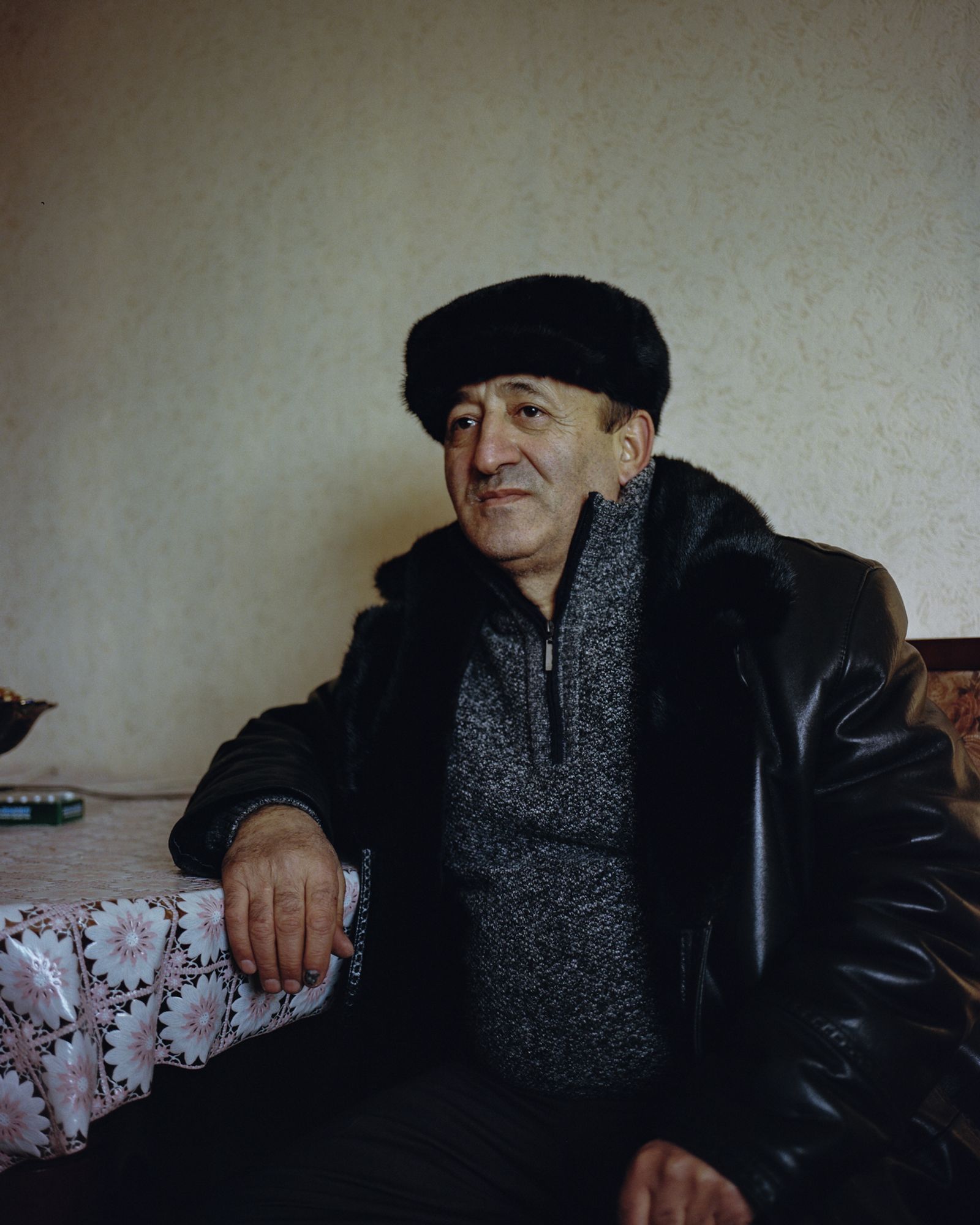 © alexis pazoumian - An Uzbek worker on a construction site.