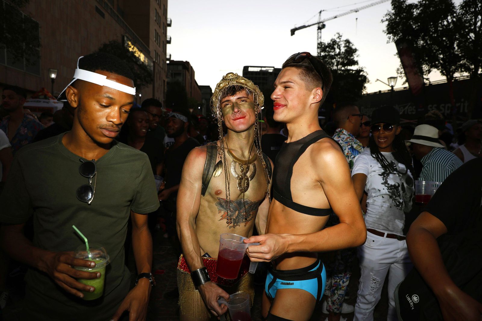 © Ilvy Njiokiktjien - Kevin du Plessis (middle) during the Gay Pride in Johannesburg, South Africa.