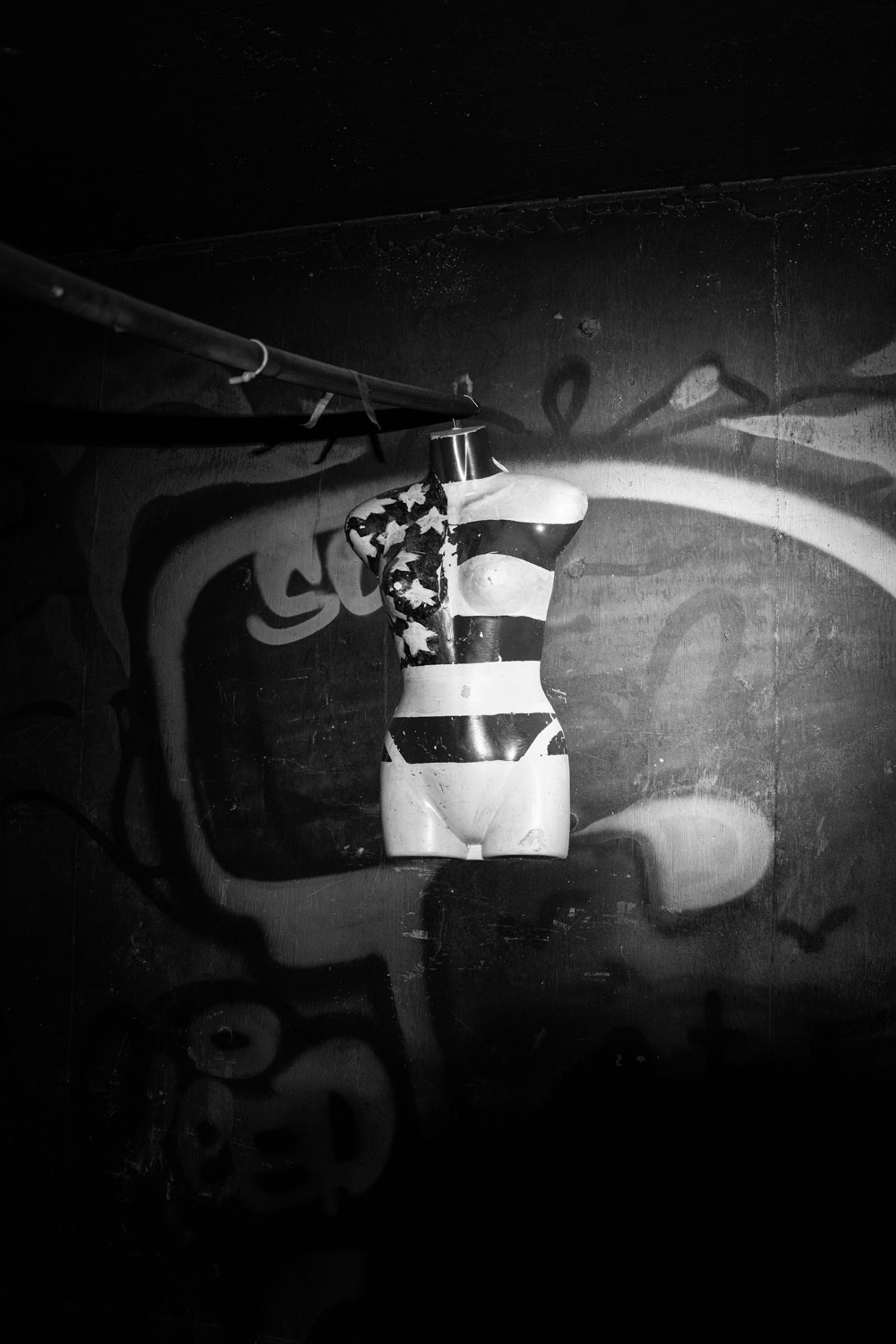 © Richard Sharum - One of many decorations used to personalize sleeping areas deep underground.