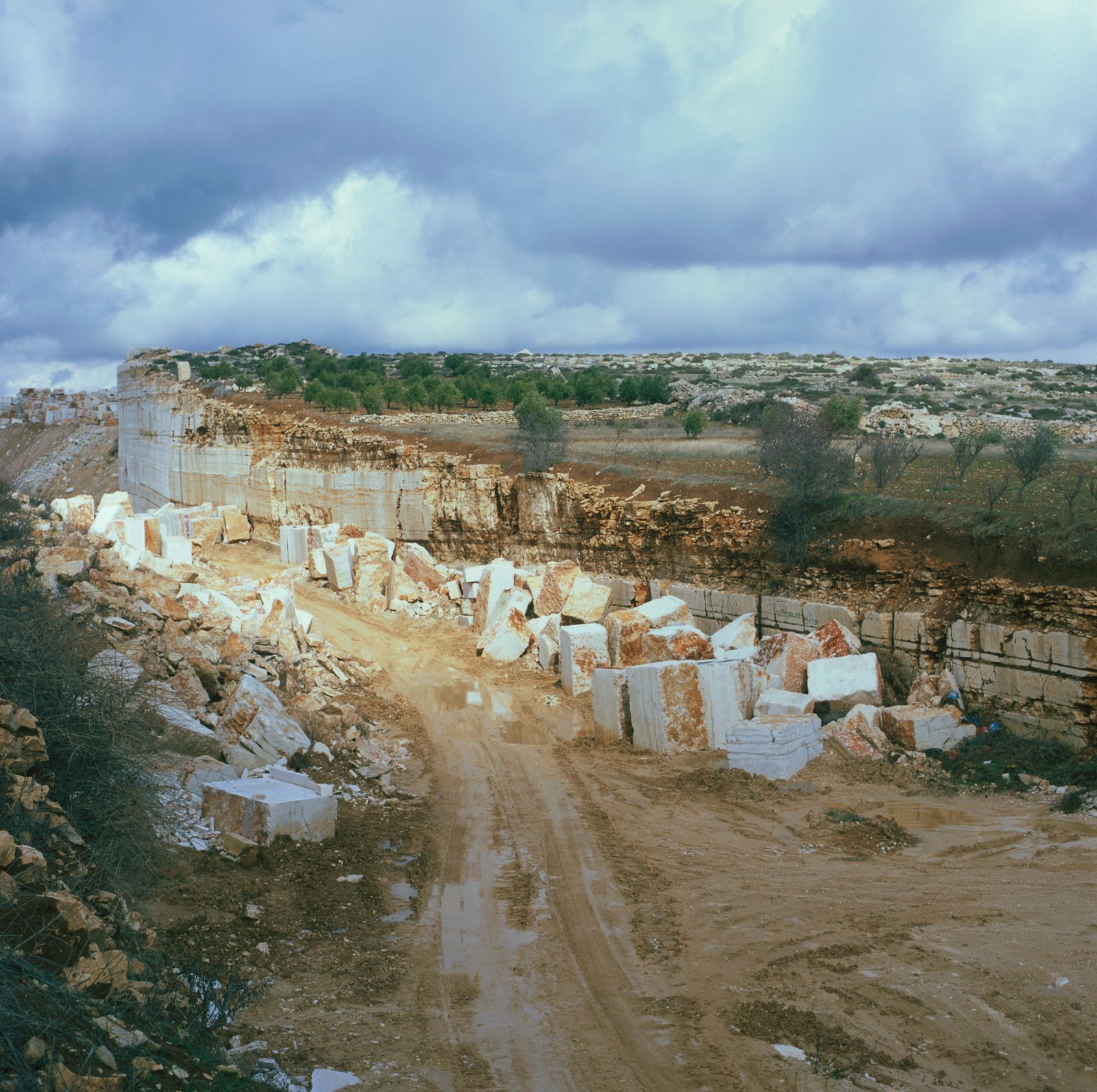 © Federico Busonero - Marble quarry near Hebron showing the severe impact on the cultivated landscape.