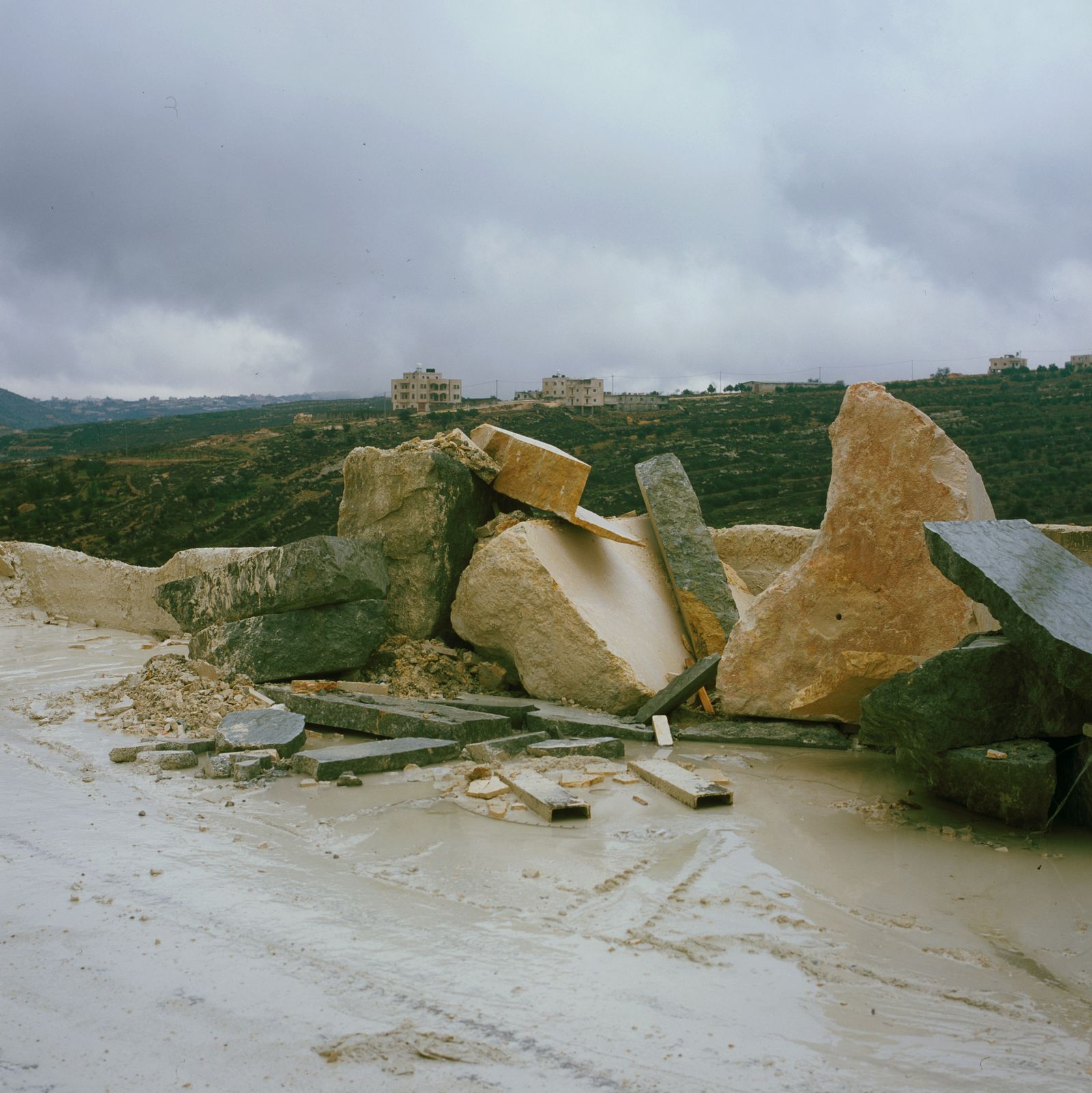© Federico Busonero - Hebron, waste produced by a marble factory.