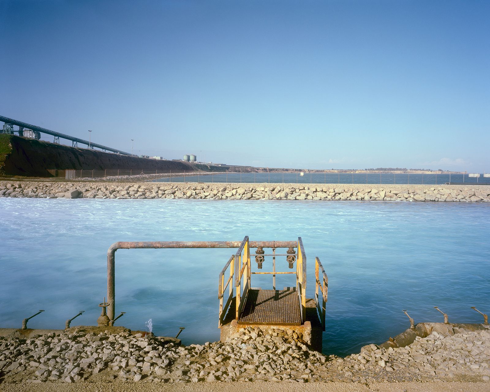 © Pietro Viti - The cooling water spilled from the power plant to the Adriatic sea. Cerano, Brindisi, 2015.