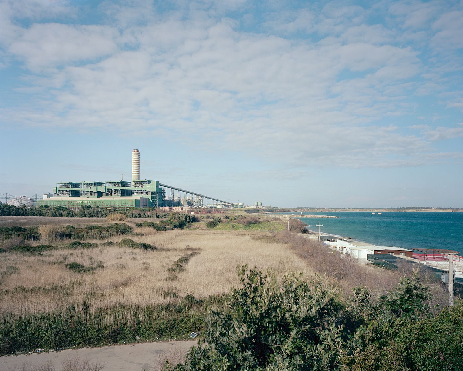 © Pietro Viti - Federico II coal fired thermal plant, the second biggest coal plant in Europe. Cerano, Brindisi, 2015.