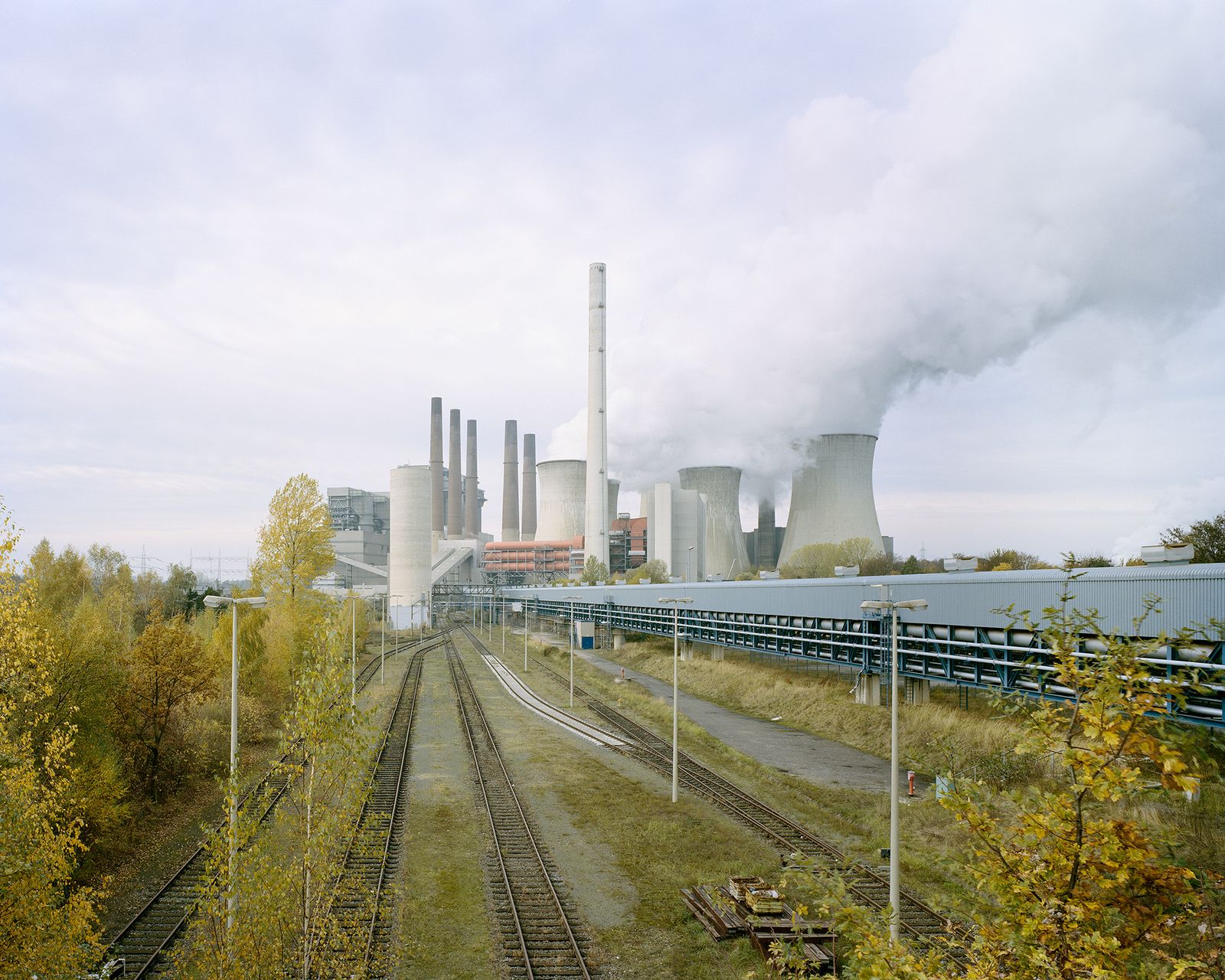 © Pietro Viti - Neurath old plant. The lignite coal arrives here by train, mainly from the same region.