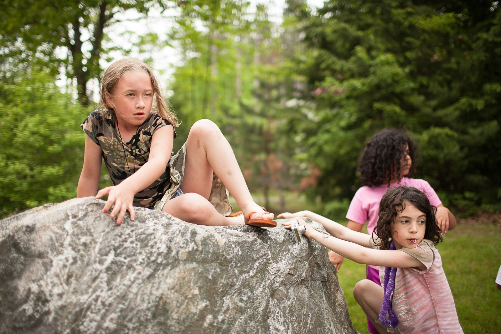 © Lindsay Morris - 10-year-old Ryan and her friends participate in typical summer camp activities (2011).