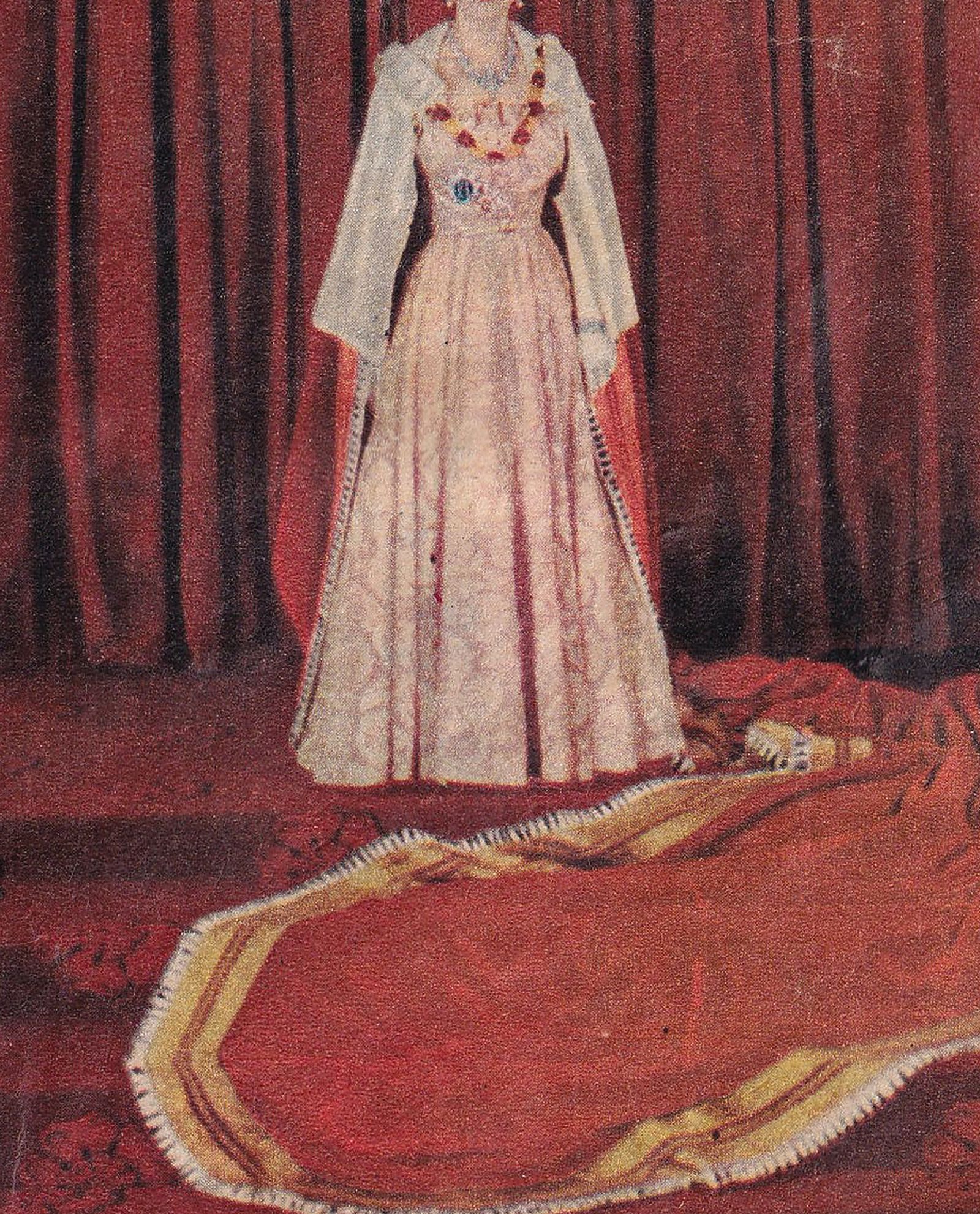 © Erin Lee - Details of the Queen's coronation gown.