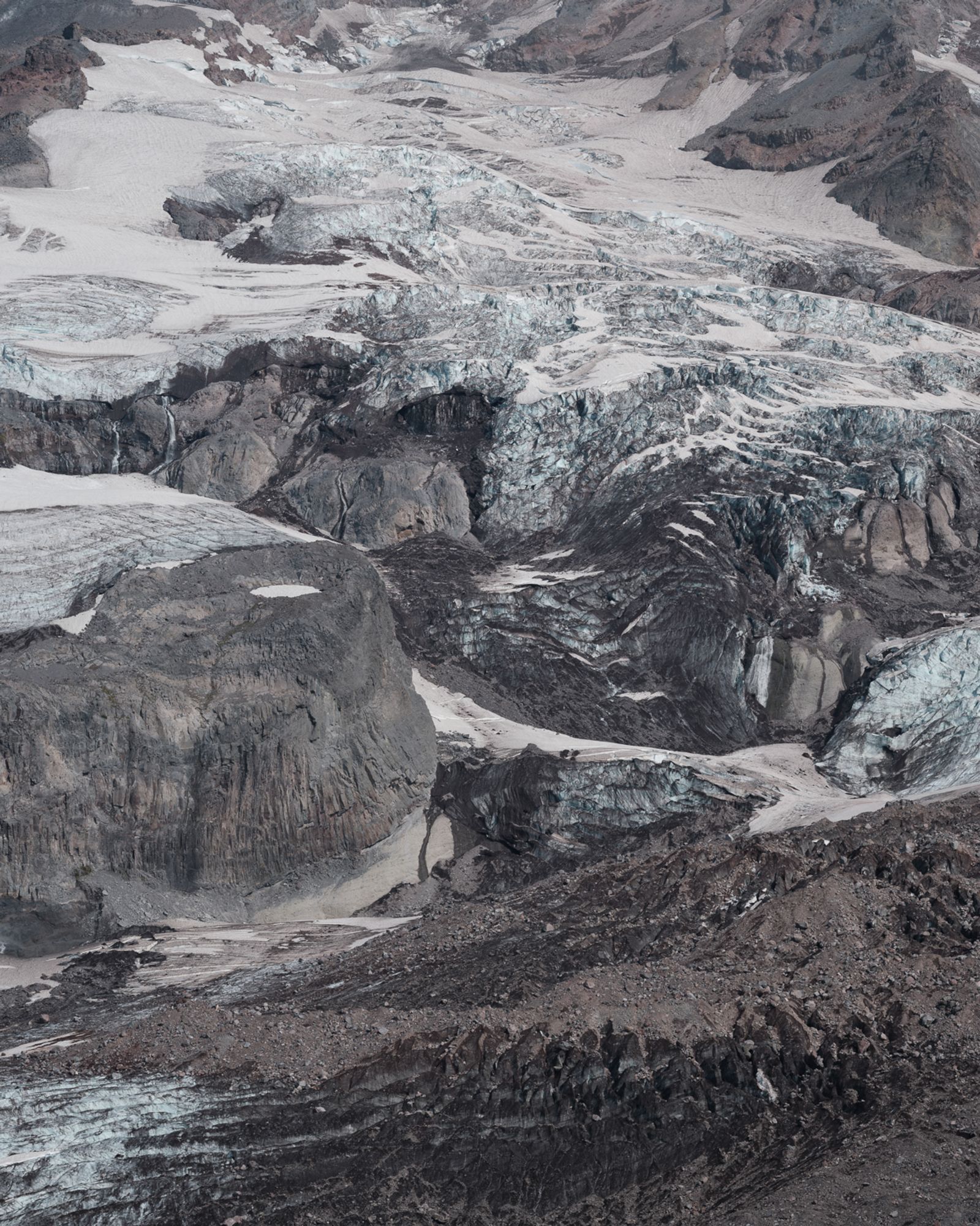© Alana Celii - Detail of the Nisqually Glacier from Paradise, WA.
