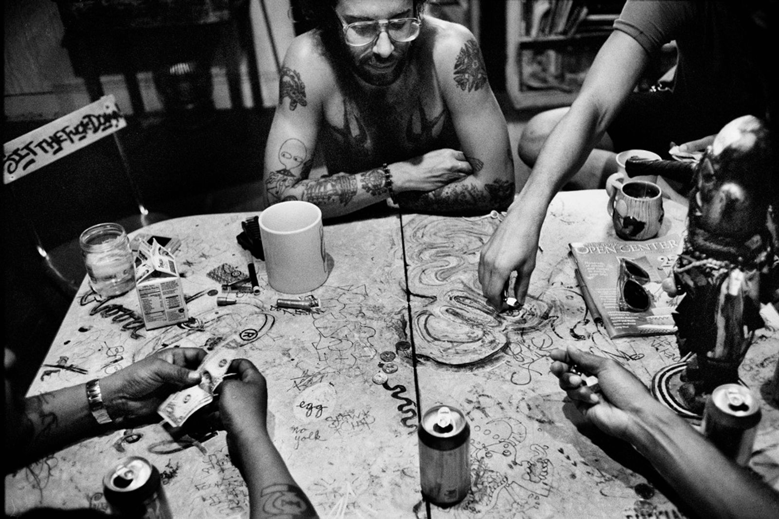© Julie Glassberg - Playing Dice at the Chicken Hut, Brooklyn, NY.