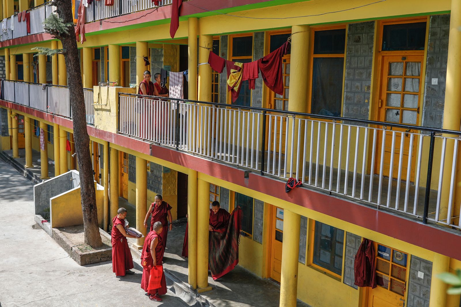 © Heidi Woodman - Inside Namgyal Monastery in McLeod Ganji, home of the exiled 14th Dalai Lama.