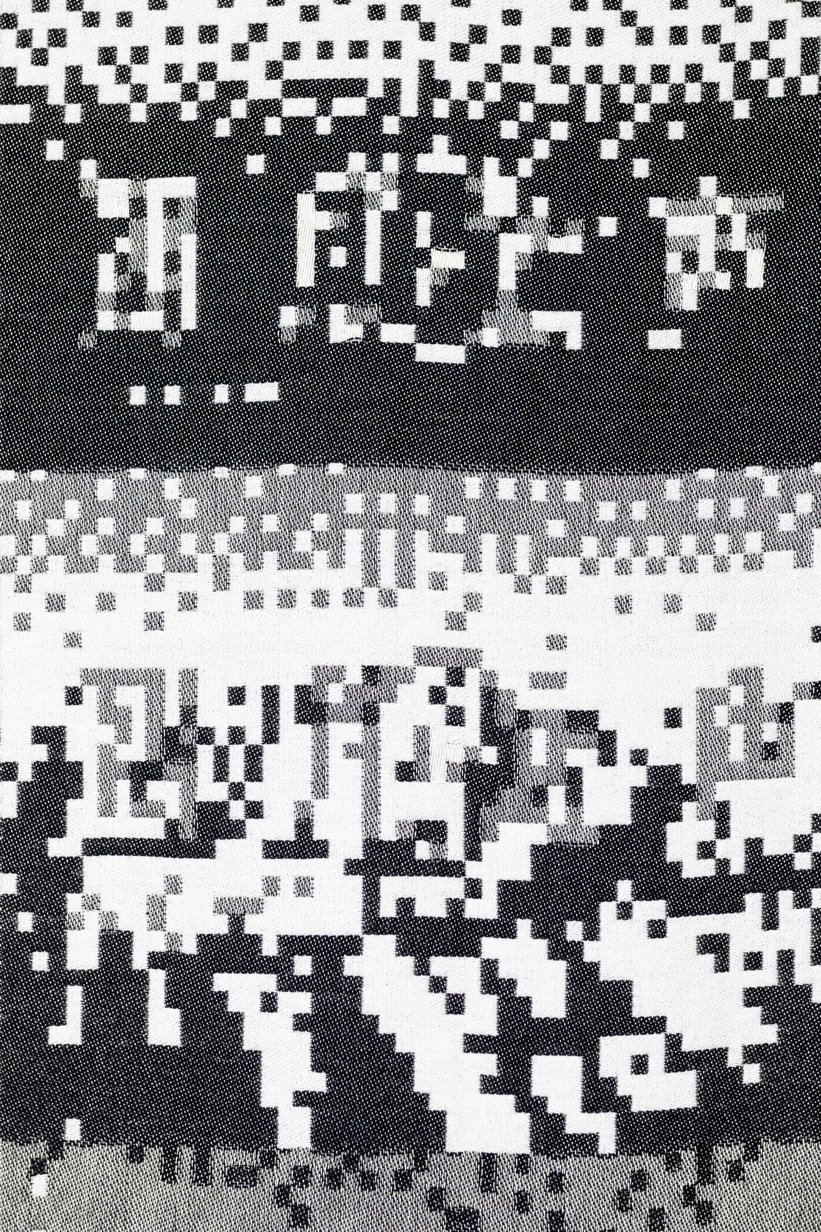 © Yujie Zhou - Save as Text — Voice of April2023, Jacquard Weave, Wool and Cotton, 280 x 110 cm.