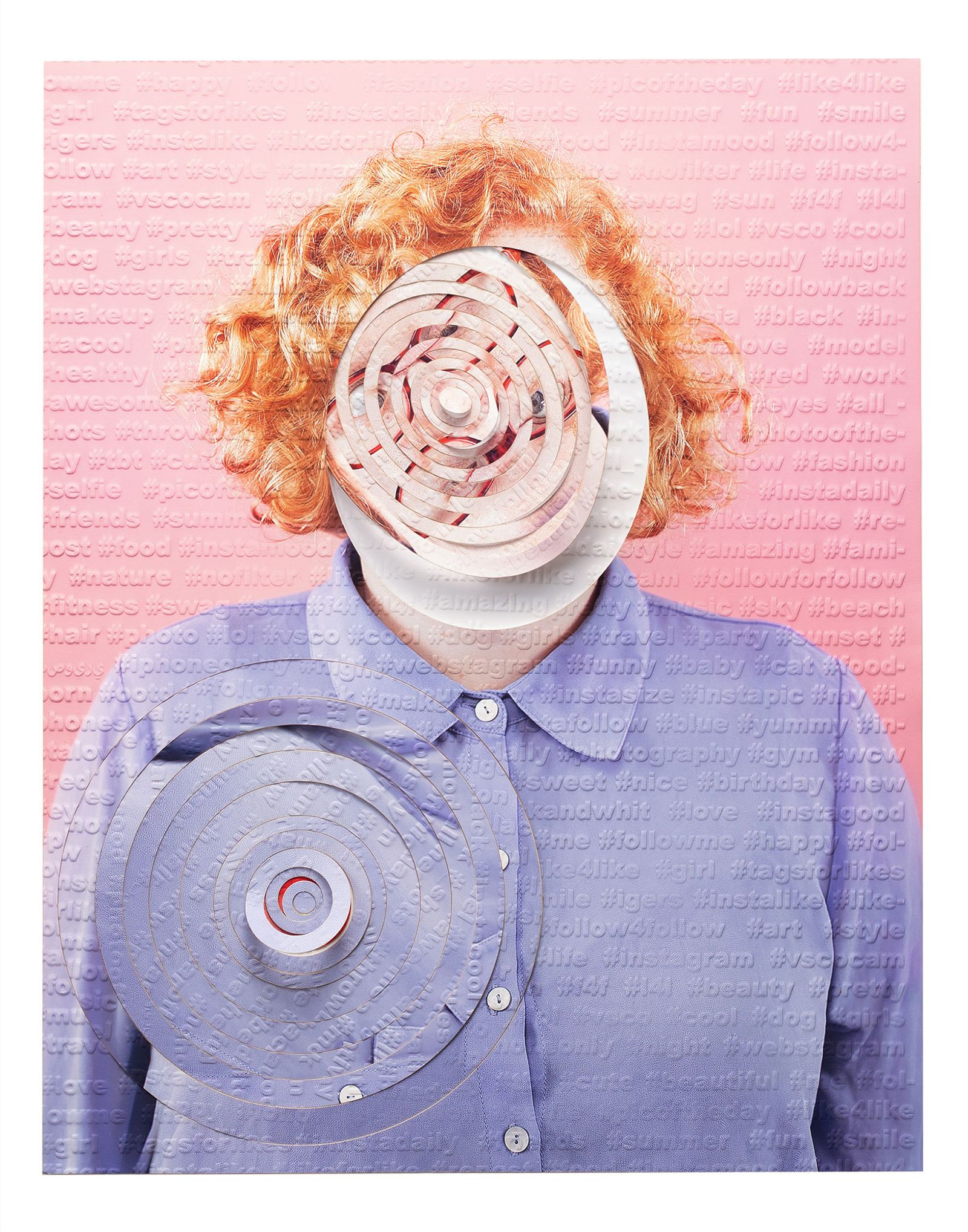 © Karen Navarro - Subject #7, 2019 Laser-cut embossed archival inkjet print 18x14 in