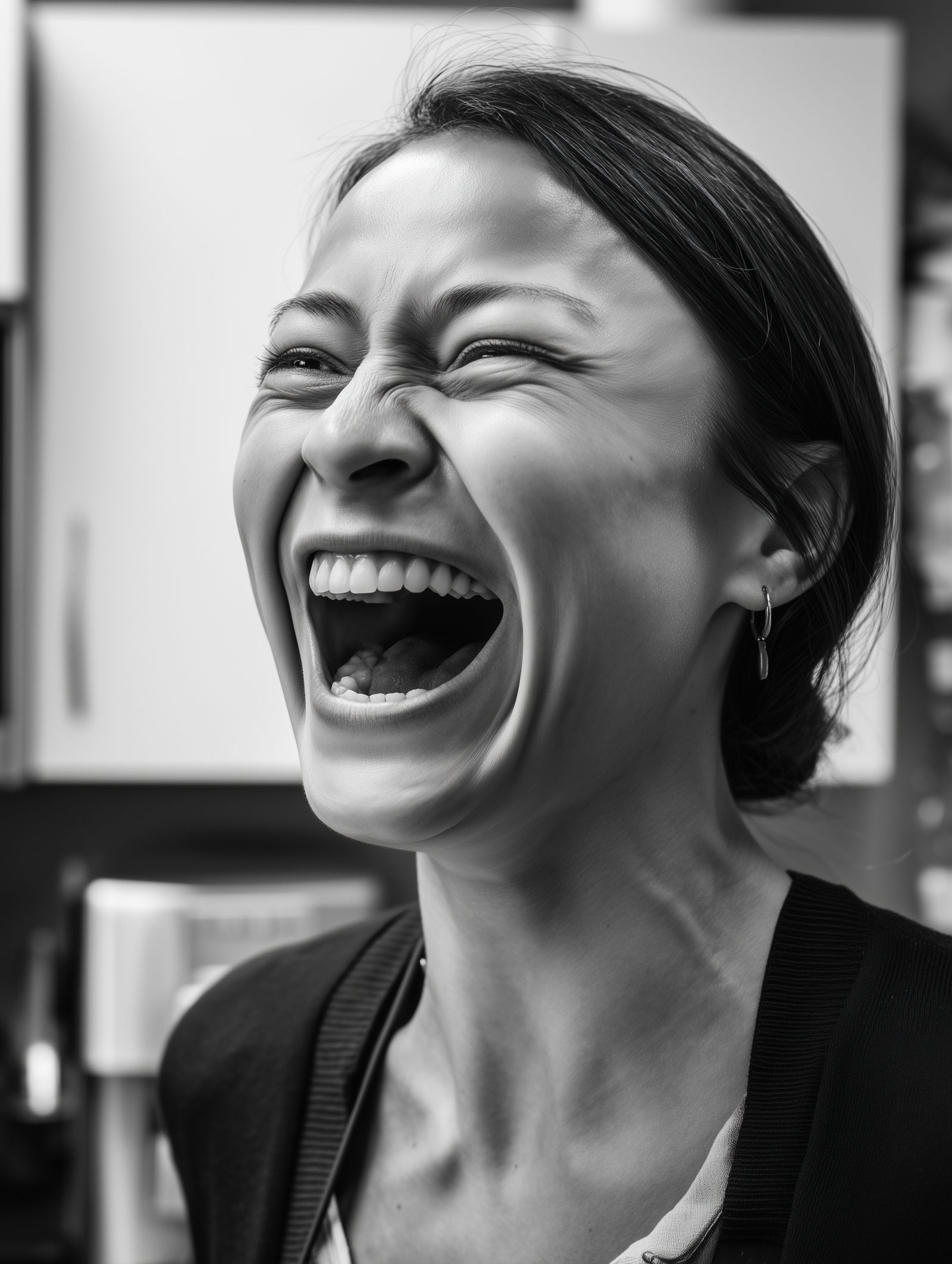 © Aleksandra Cherniaeva - 1. SmileThe practiced expression of normality. A gesture learned for survival.