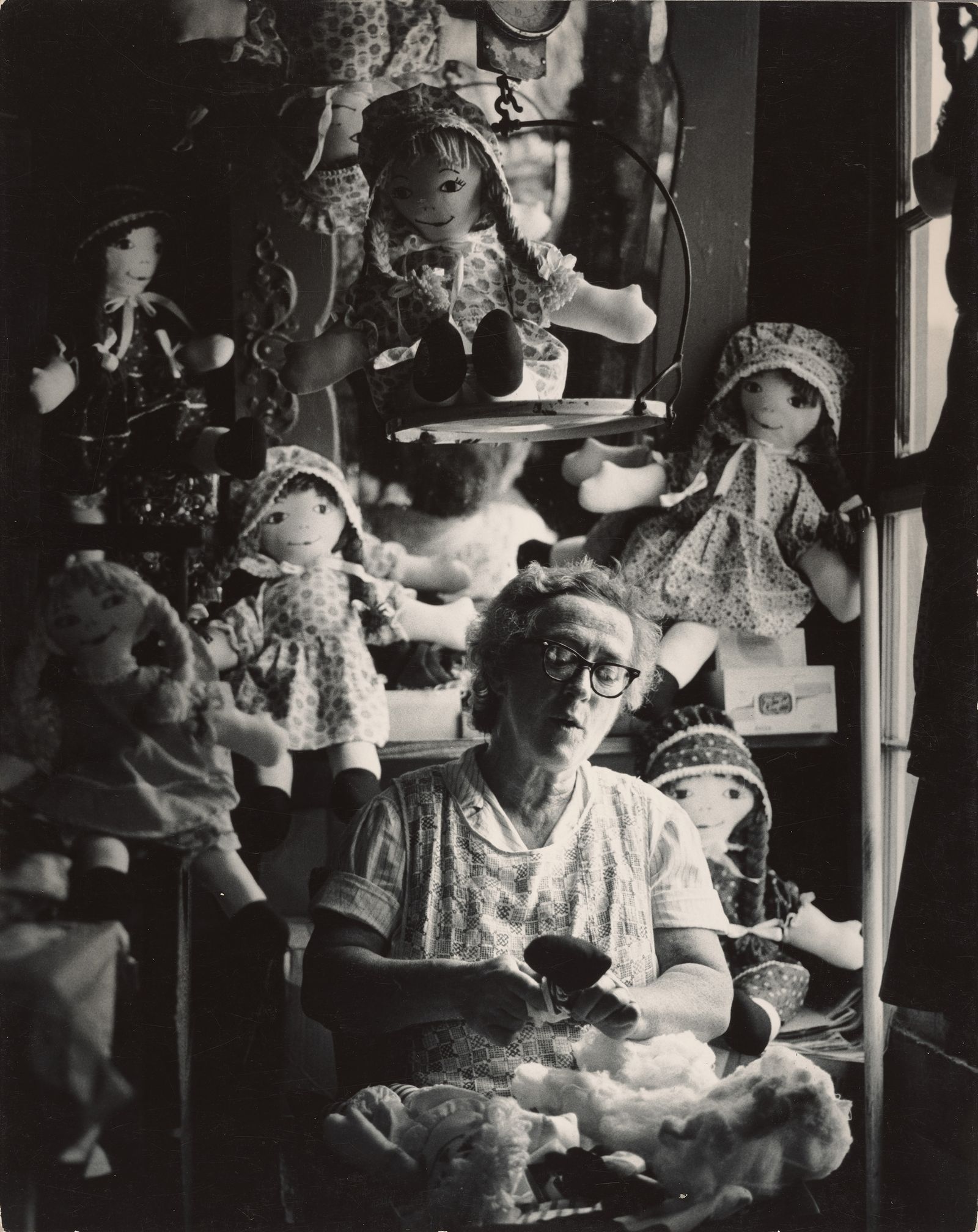 Pearl Norwood, Maker of Raggedy Ann Dolls, Banner Elk, North Carolina, 1968