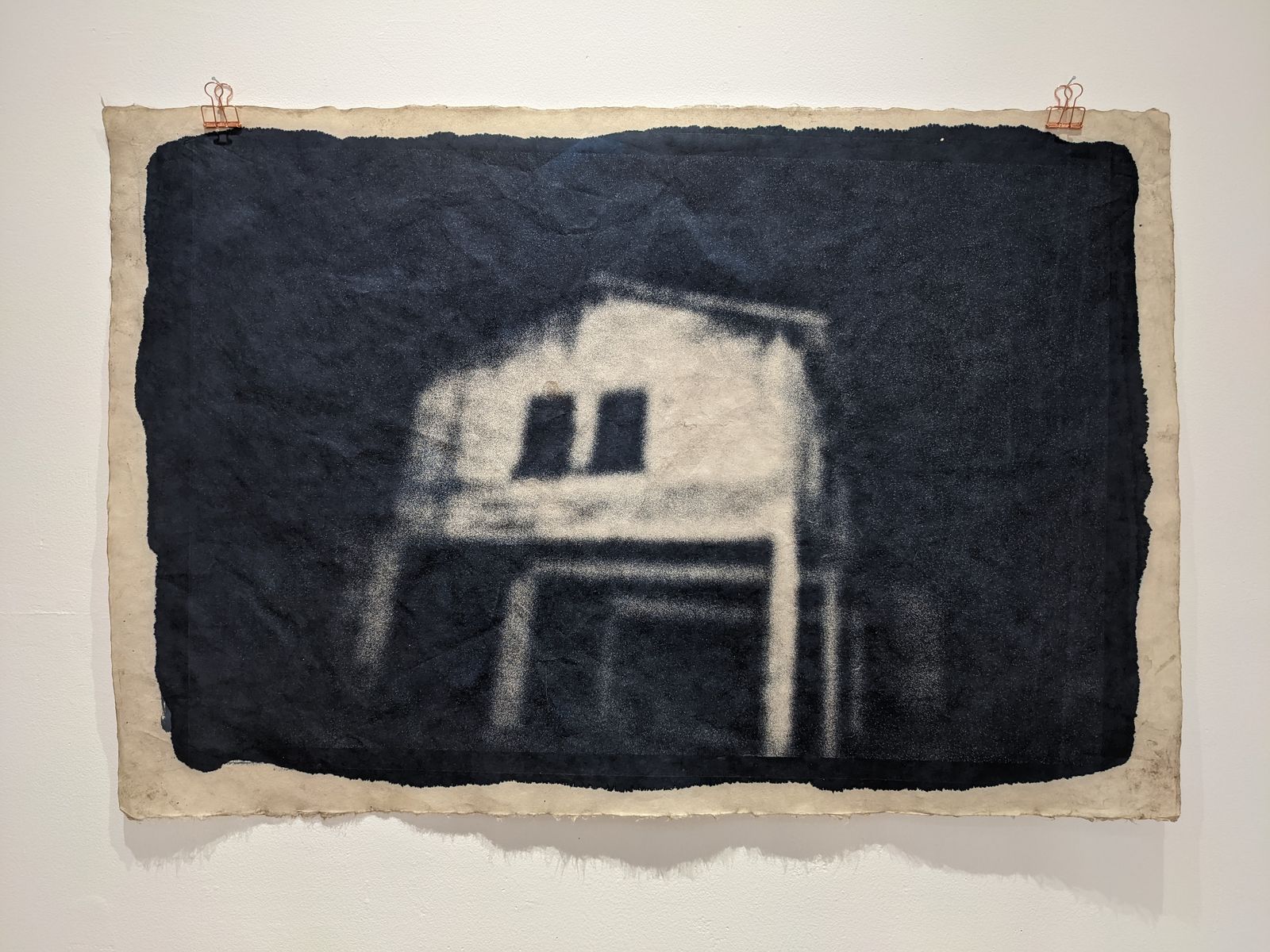 © Tomasz Laczny - Large format cyanotape (tonned in coffe) printed on handmade japanese kozo paper 96x69cm