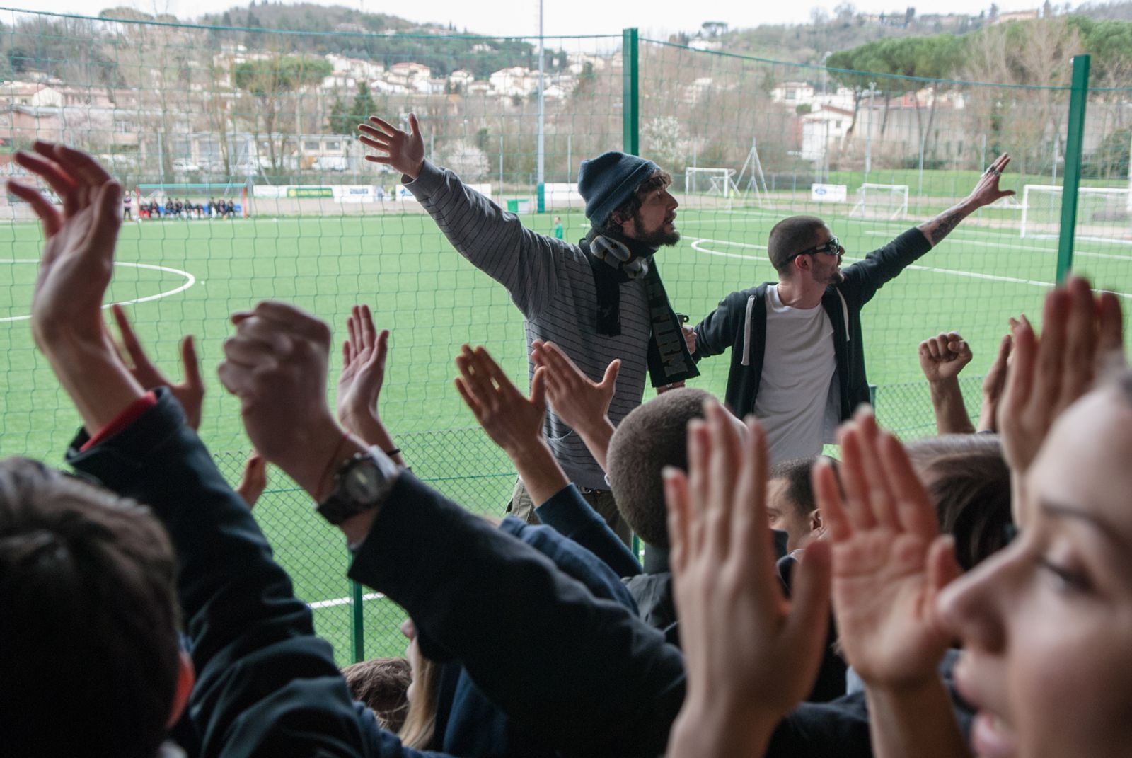 © Sara Esposito - The exultation in the curve of the ultras "Ultimi Rimasti", during a home match.