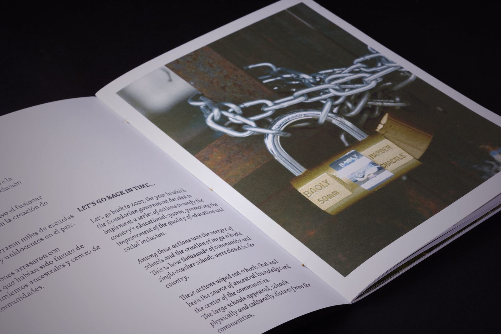 © Yinna Higuera - Image from the Chushak Escuelas Cerradas photography project