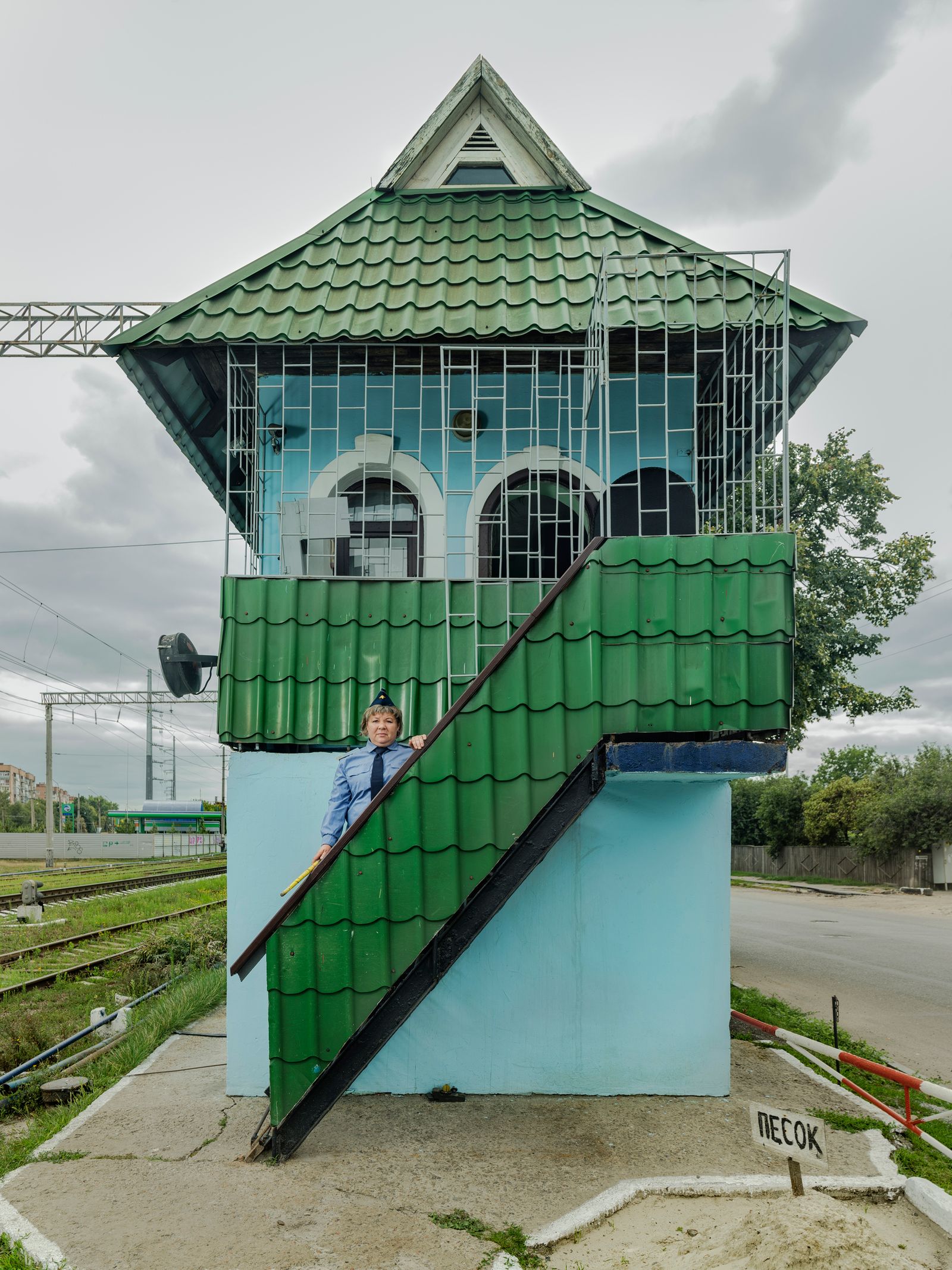 © Sasha Maslov - Sologub Oksana Volodymirivna 322 km Crossing of Poltava-Kyiv distance Southern Railways