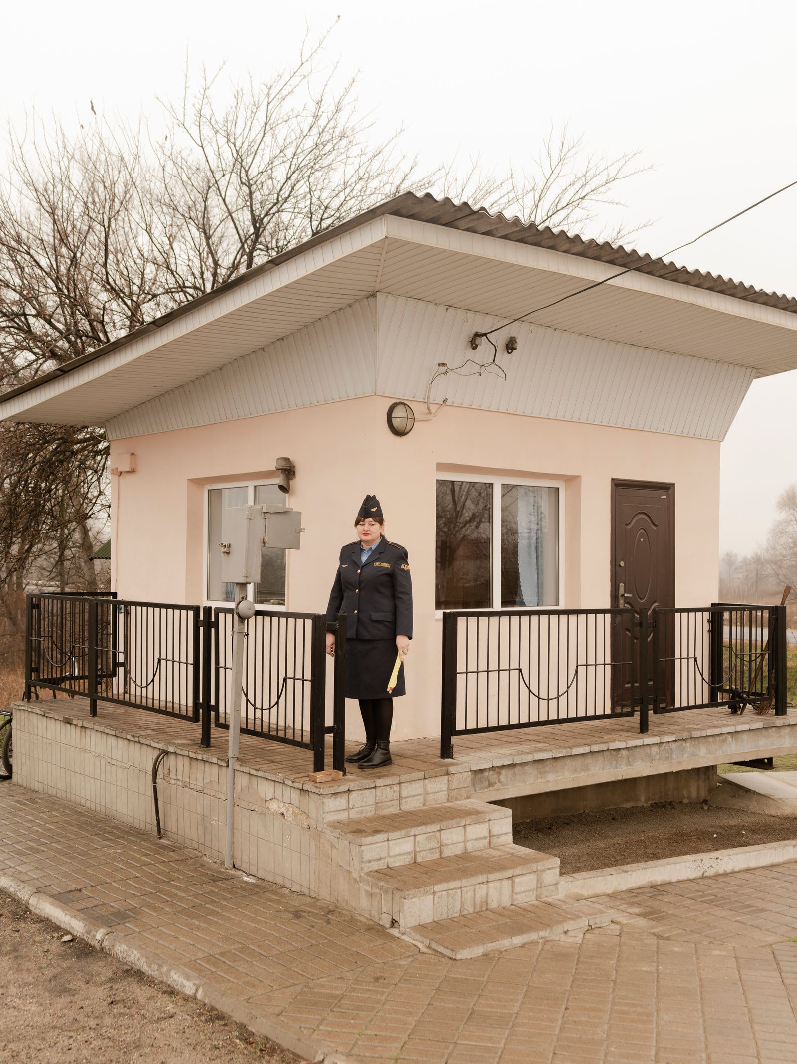 © Sasha Maslov - Nadia Danilyvna Ivantsova 12 km crossing, Brusyn-Prydonetska distance Donetsk Railroad