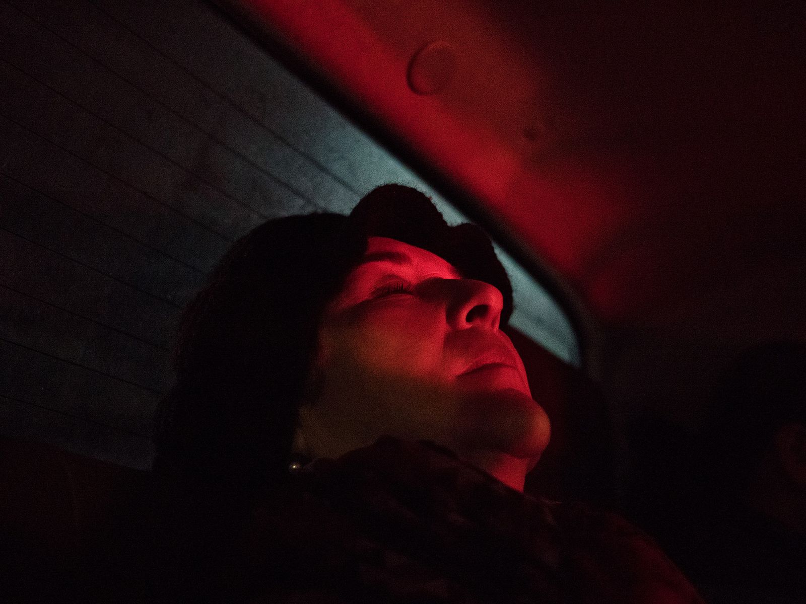 © Isabella Lanave - Curitiba, Brazil. April, 2017. My mother in crisis in my uncle’s car. We were getting her to a clinic.