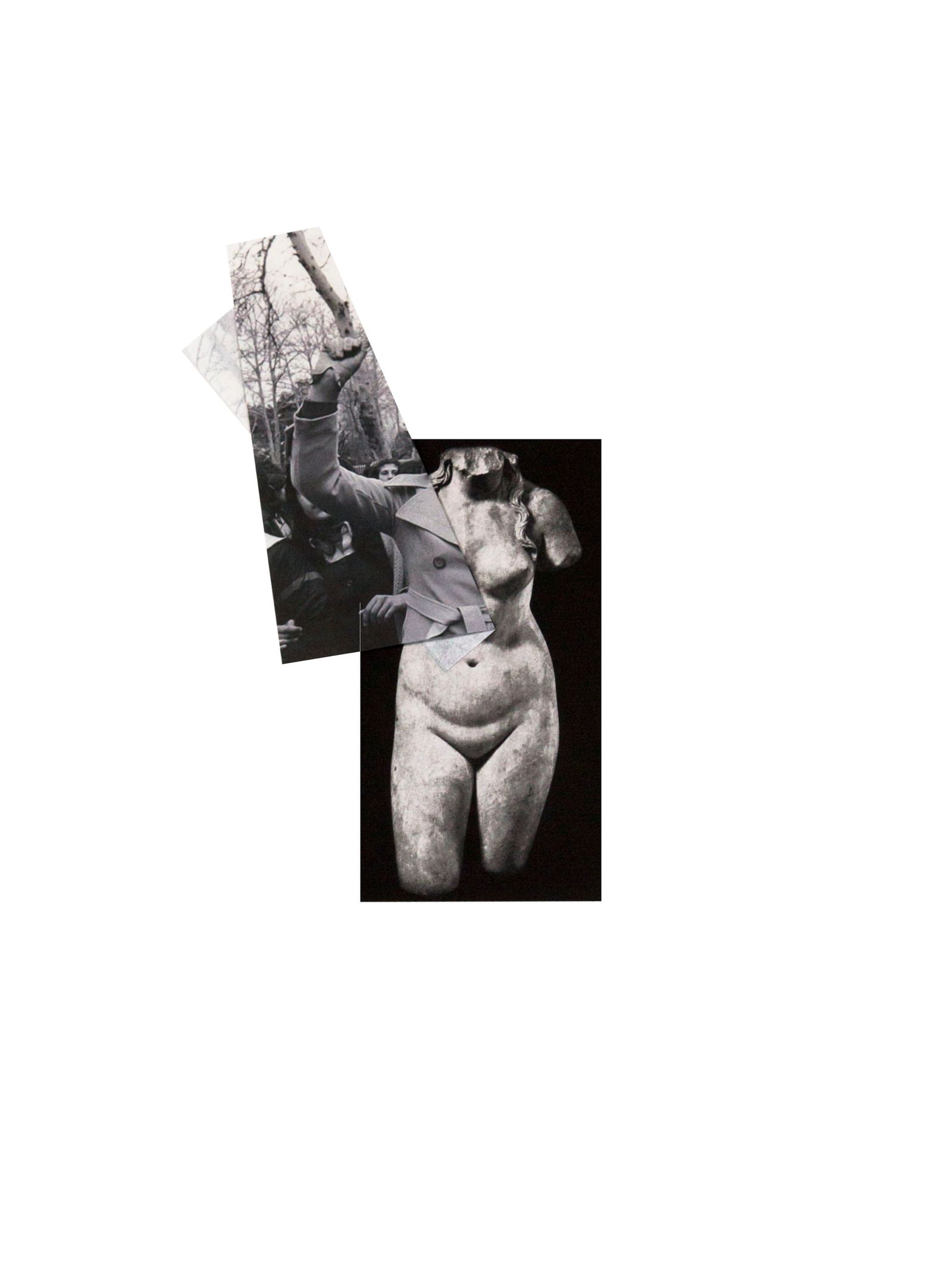 © Ira Lombardia - Impudens Venus IX Collage Photographic print on kozo and bamboo paper, 76 x 61 cm 2020