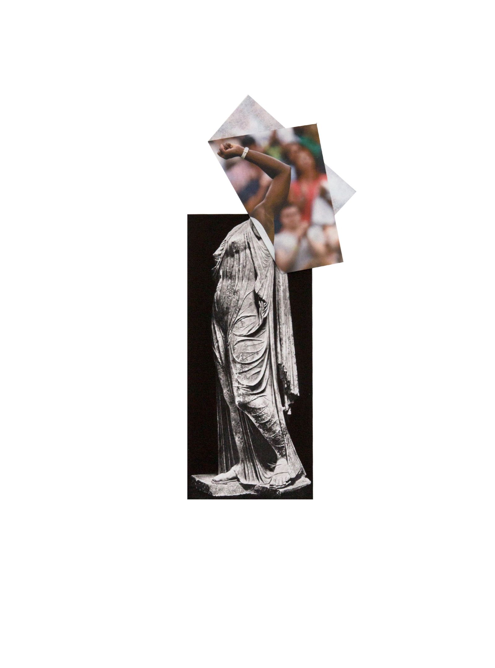 © Ira Lombardia - Impudens Venus VII Collage Photographic print on kozo and bamboo paper, 76 x 61 cm 2020