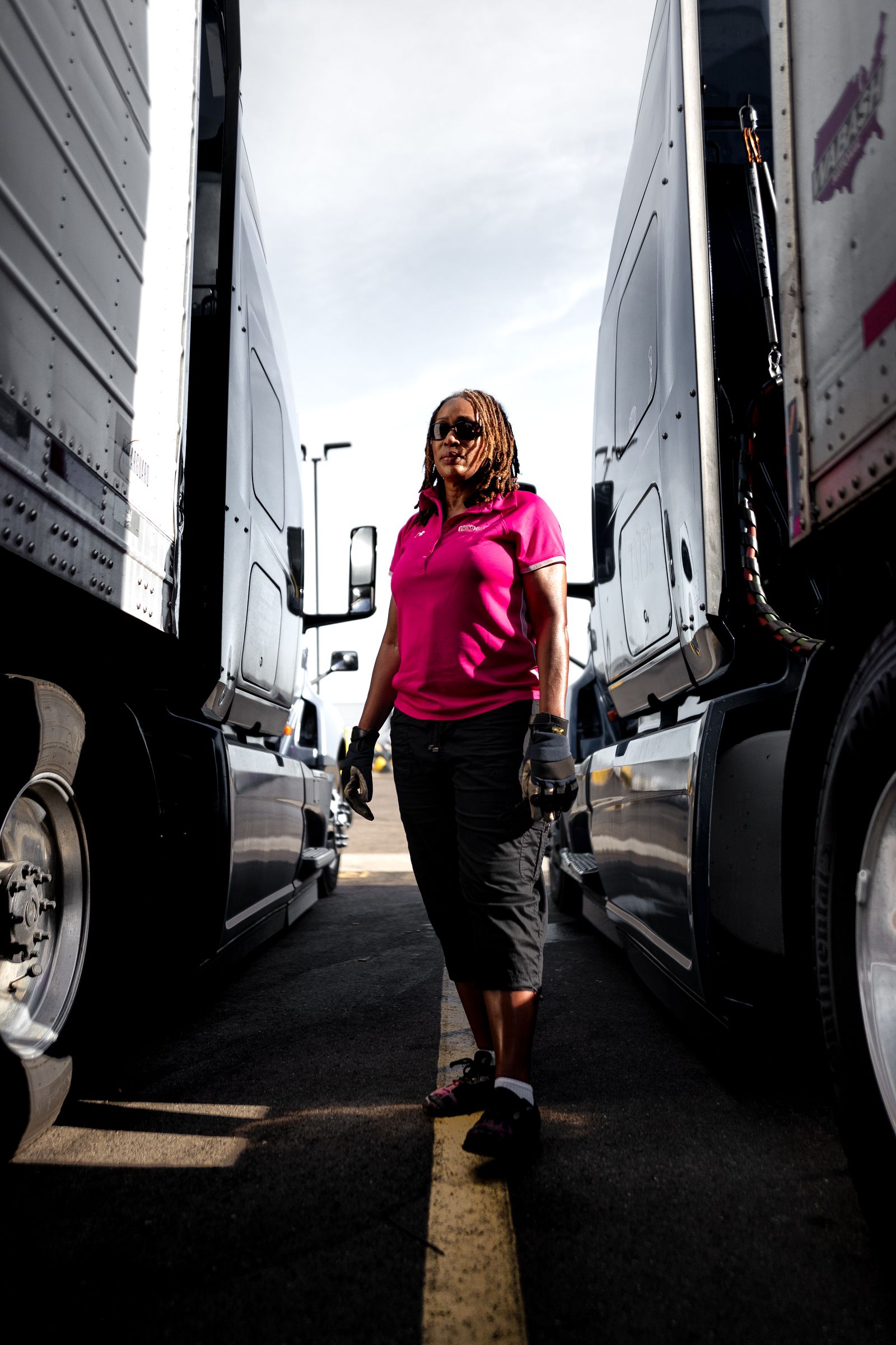 © Katerina Christina - Dee, long-haul truck driver. [Patterson, CA]