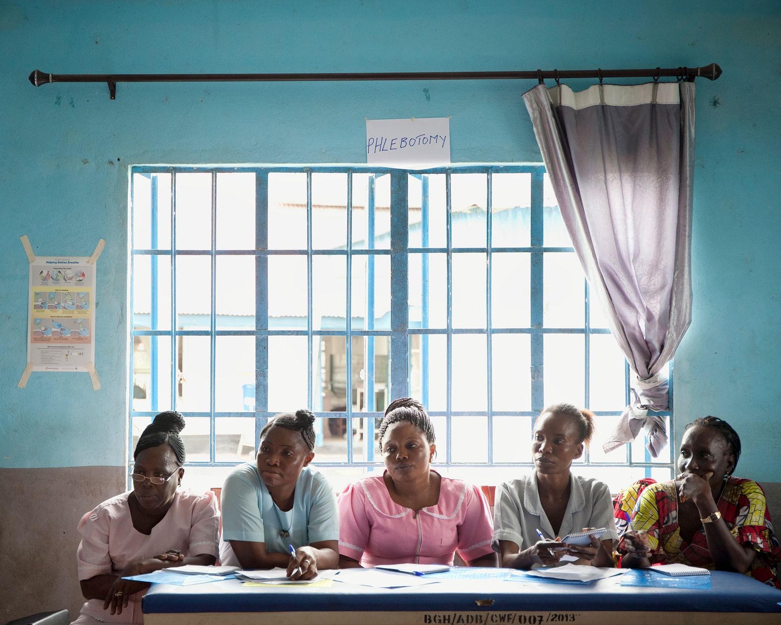 © Valeria Scrilatti - Bonthe (Sierra Leone). A training course for midwives inside Bonthe hospital.