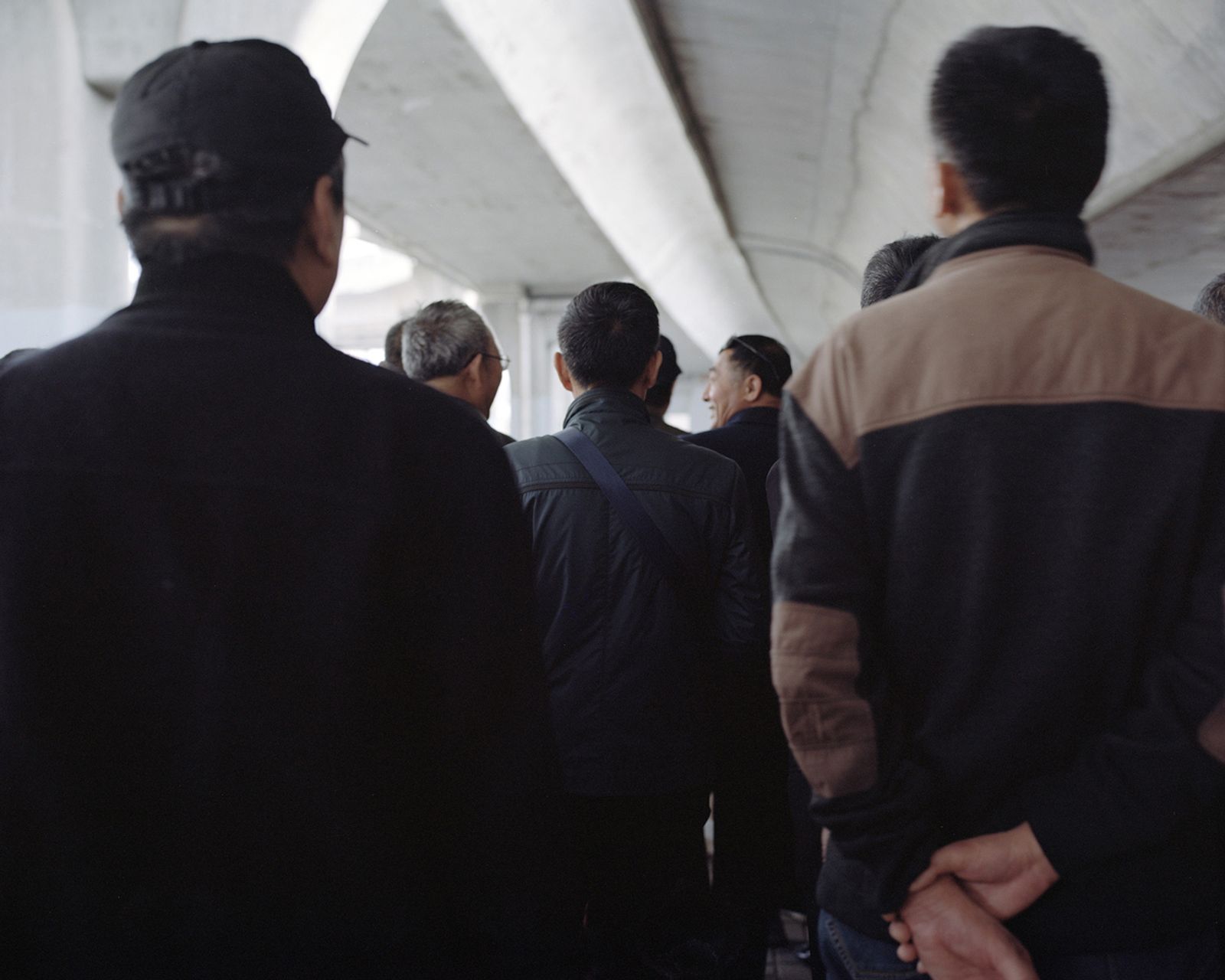 © Lu Wang - Frozen are the winds of time #36 People singing under an overpass