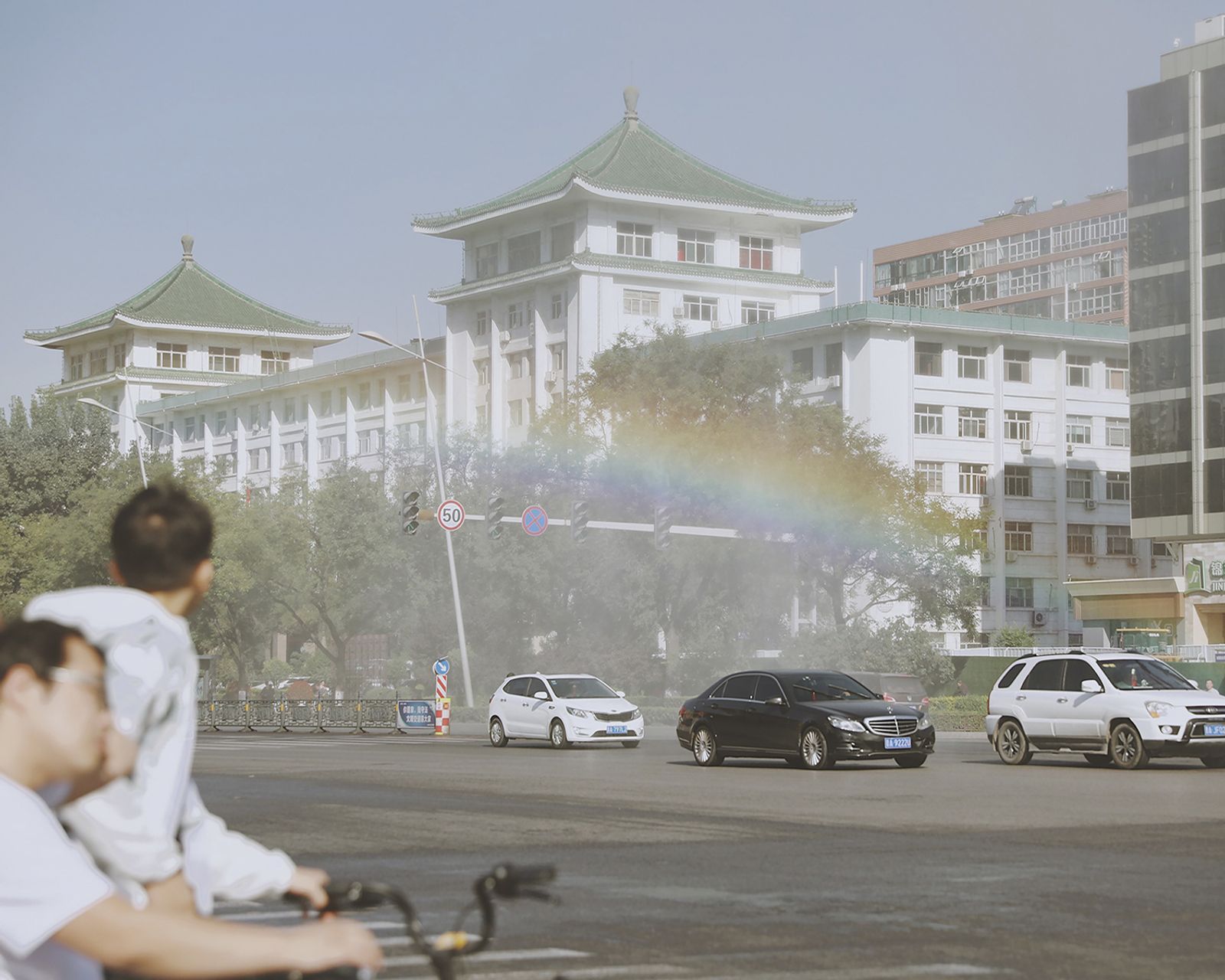 © Lu Wang - Frozen are the winds of time #57 Rainbow in a street