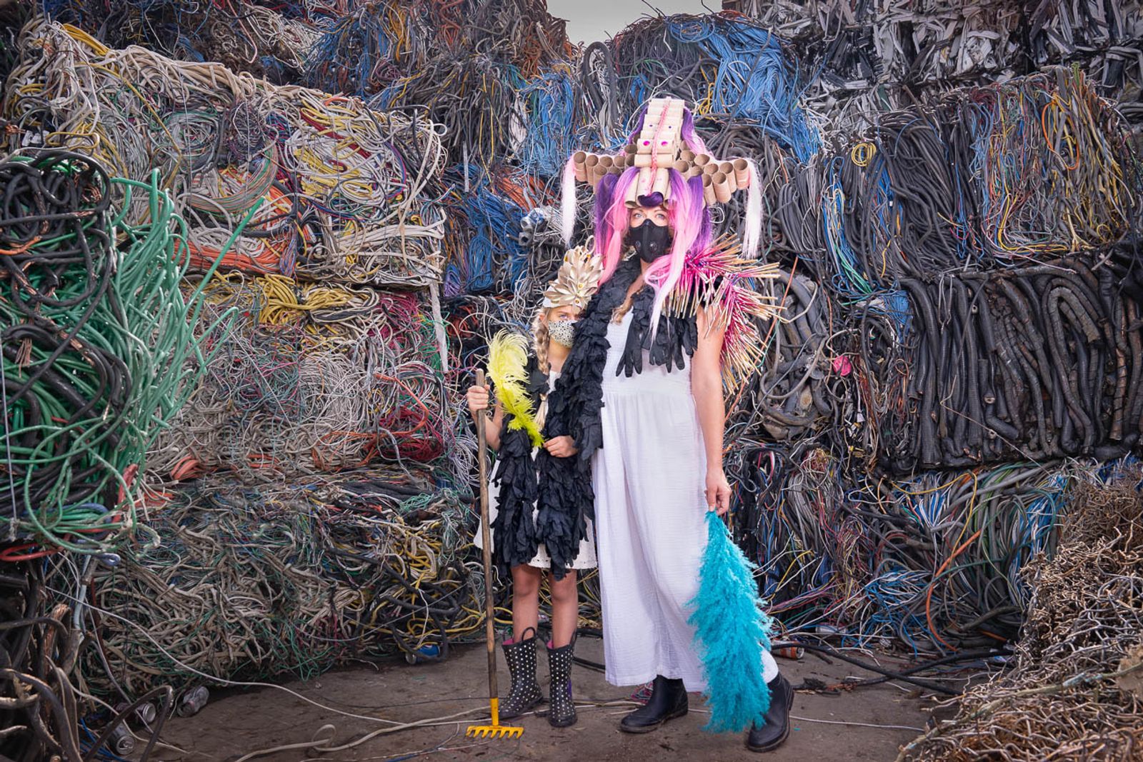© Tina Gutierrez - Image from the Corona Virus Wearable art response project photography project