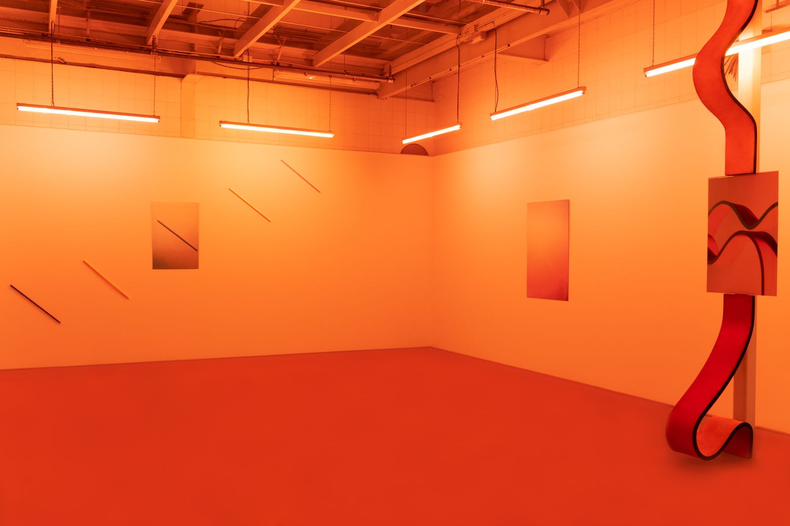 © Katarina Juricic - Documentation of 'Orange&Blue: Prana', installation created for Galerie Bart, Nijmegen