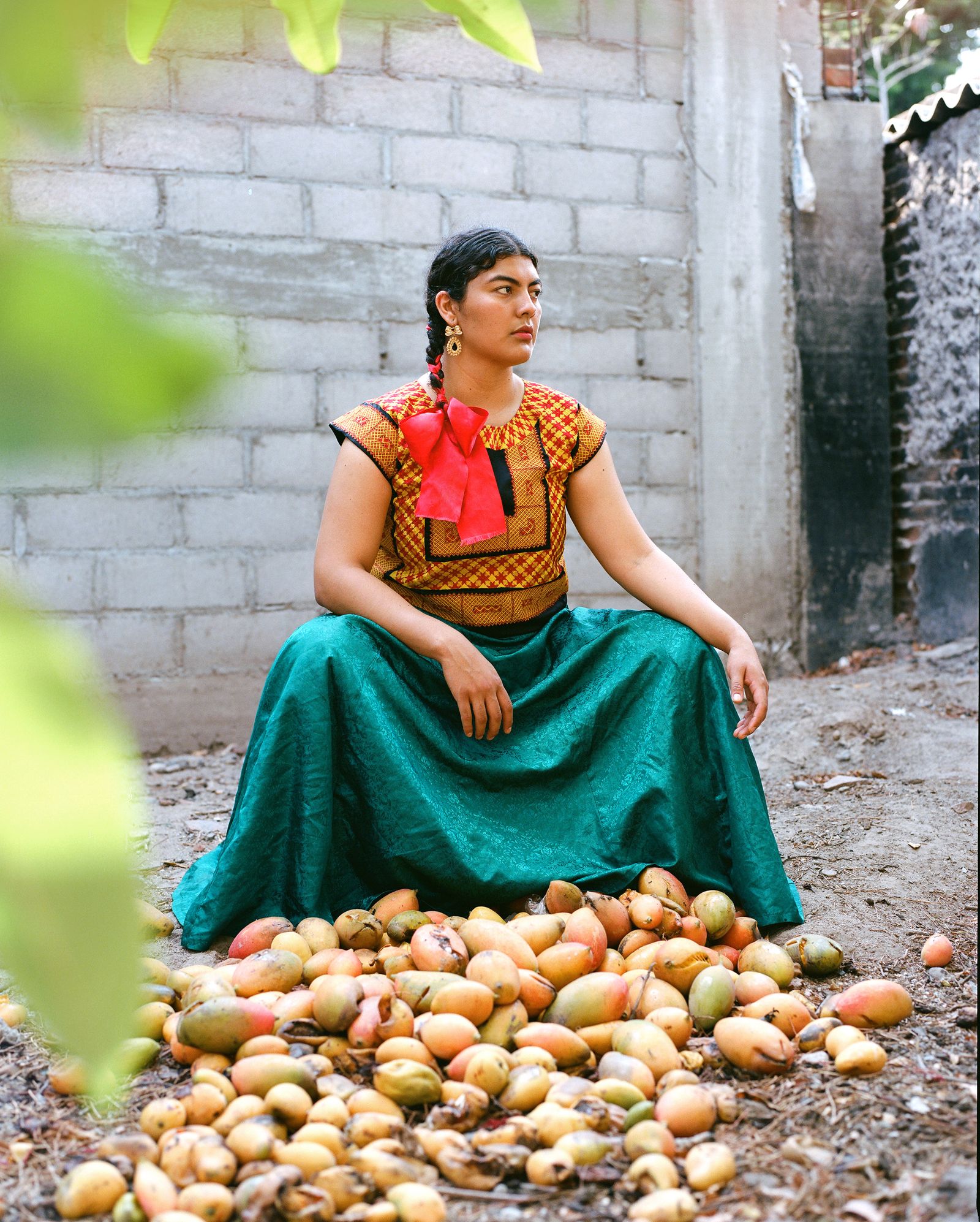 © Jahel Guerra - Abril wears a meaningful garment from her family, it mango season when we met.