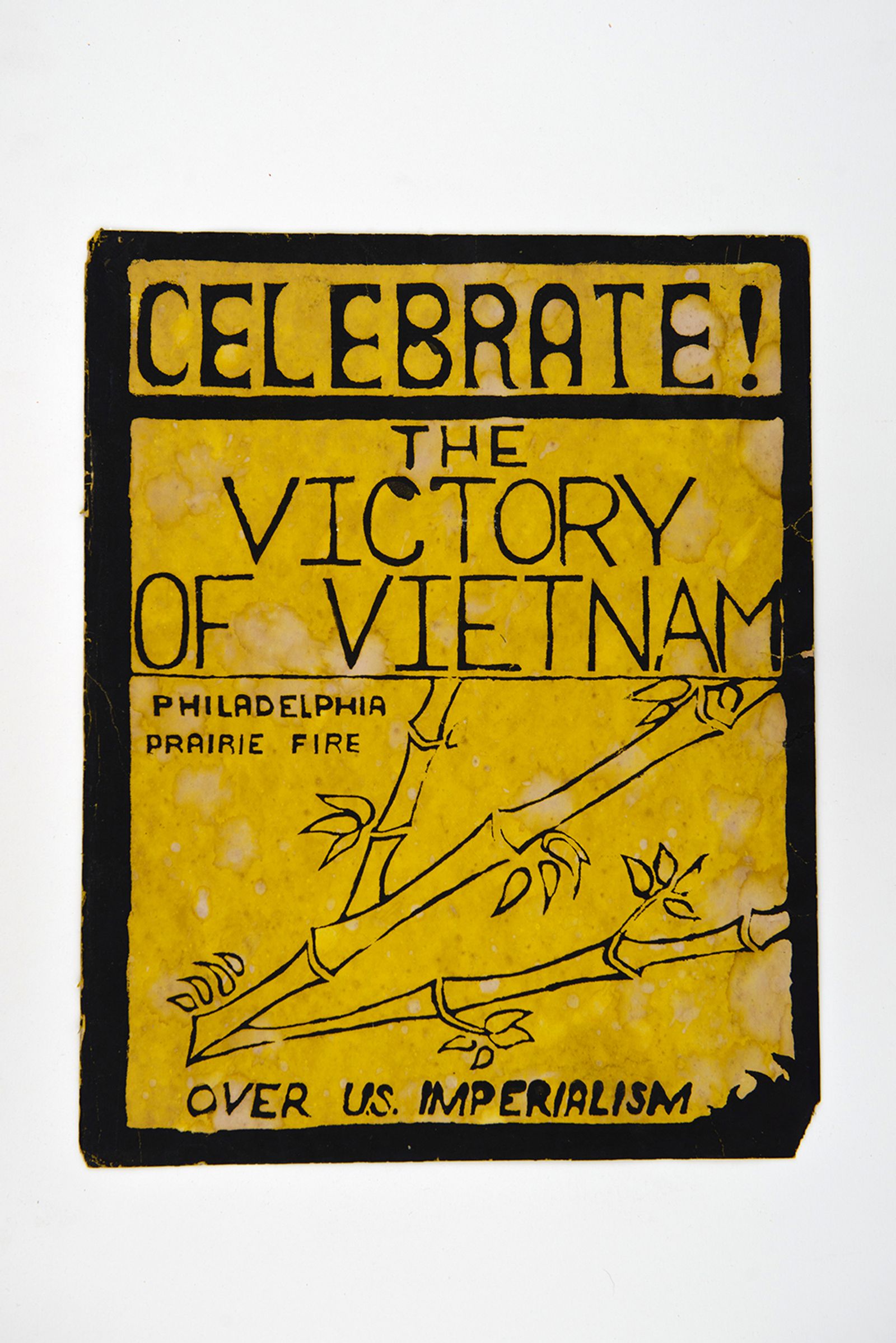 © Alice Proujansky - A poster celebrating the outcome of the Vietnam War, screenprinted by my mother.