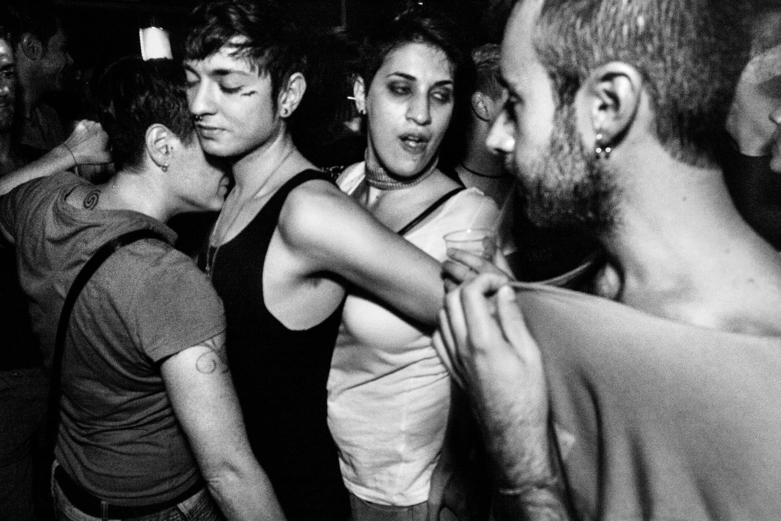 © Gianluca Abblasio - 2011 Rome - Italy. Dancing in a LGBT party.