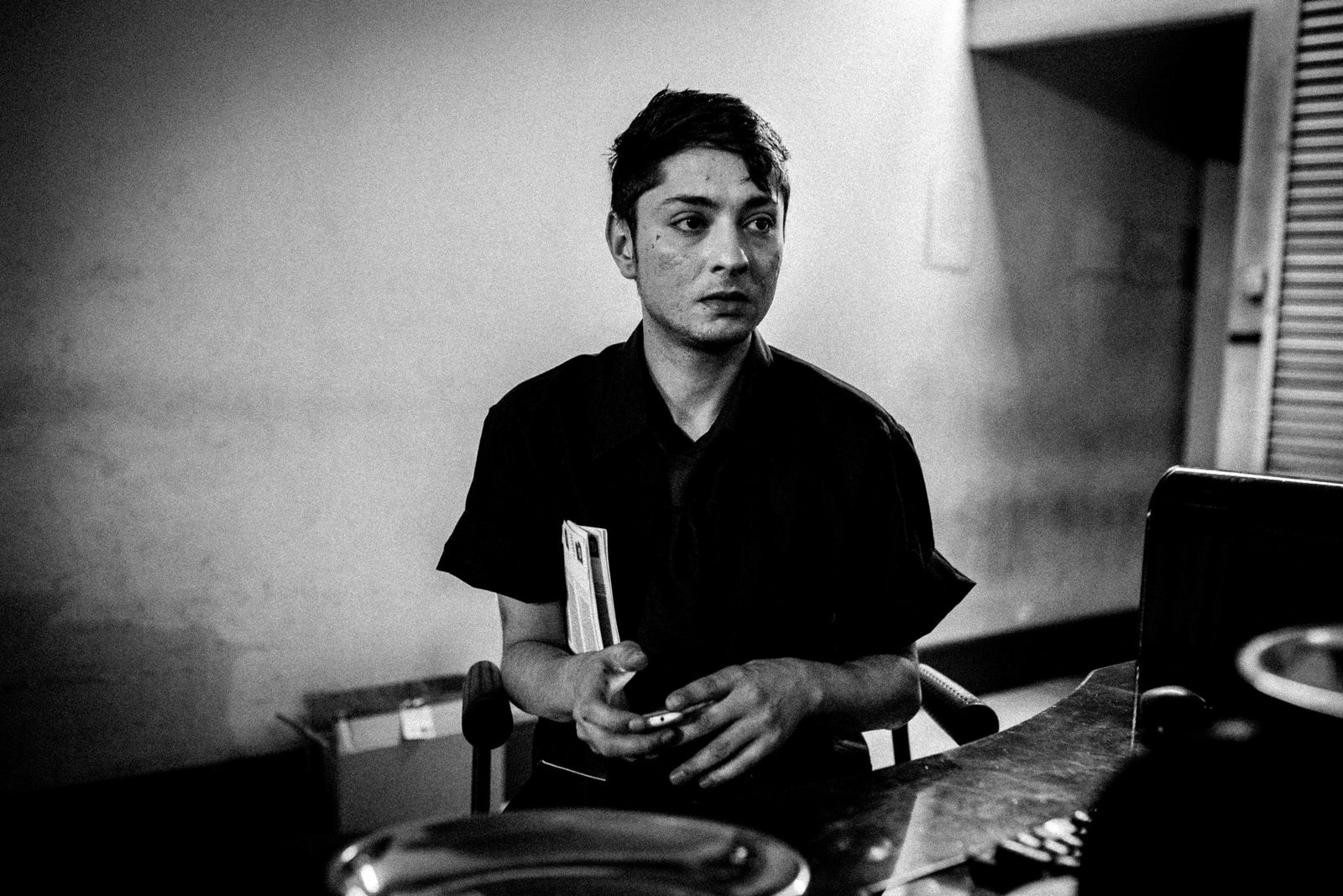 © Gianluca Abblasio - 2014 Rome - Italy. Dario working at the Bingo Hall.