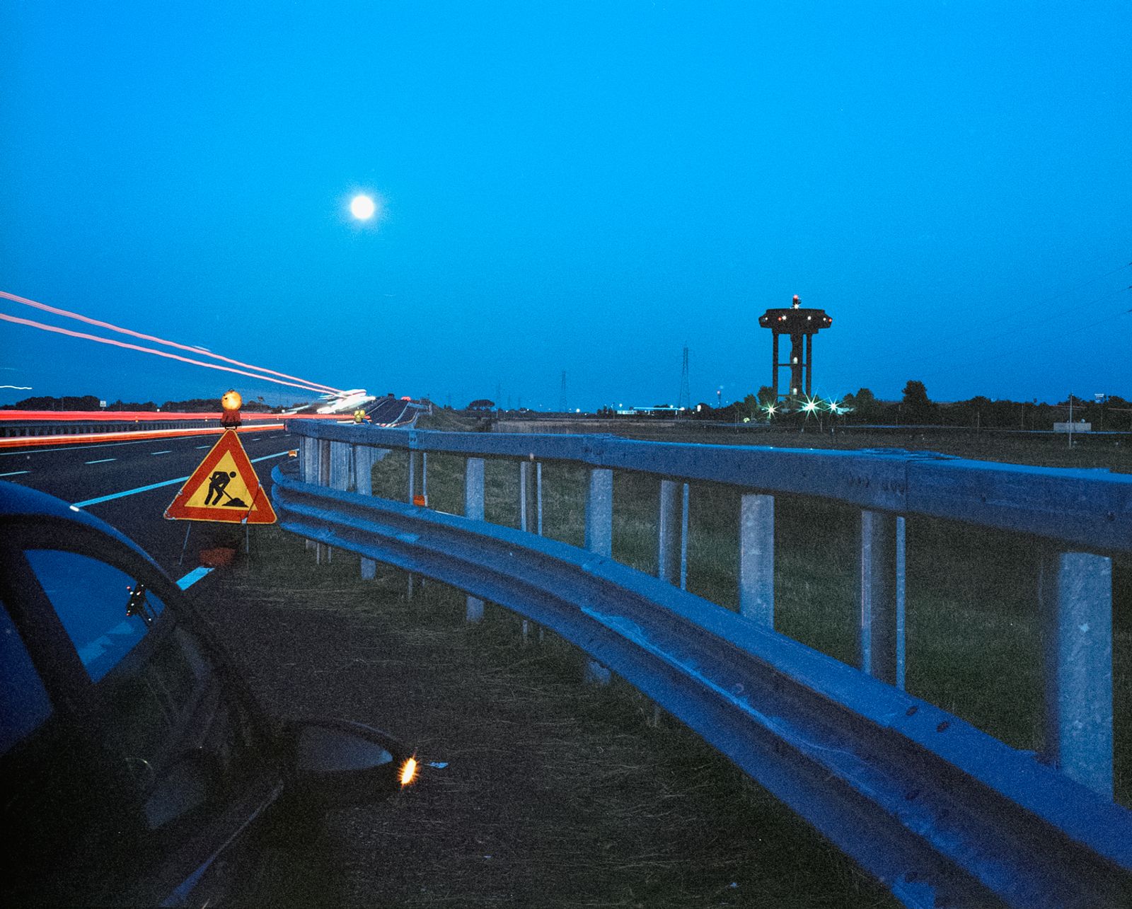 © Francesco Conti - water tower on the highway (A14), Foggia 2023. 120 negative film