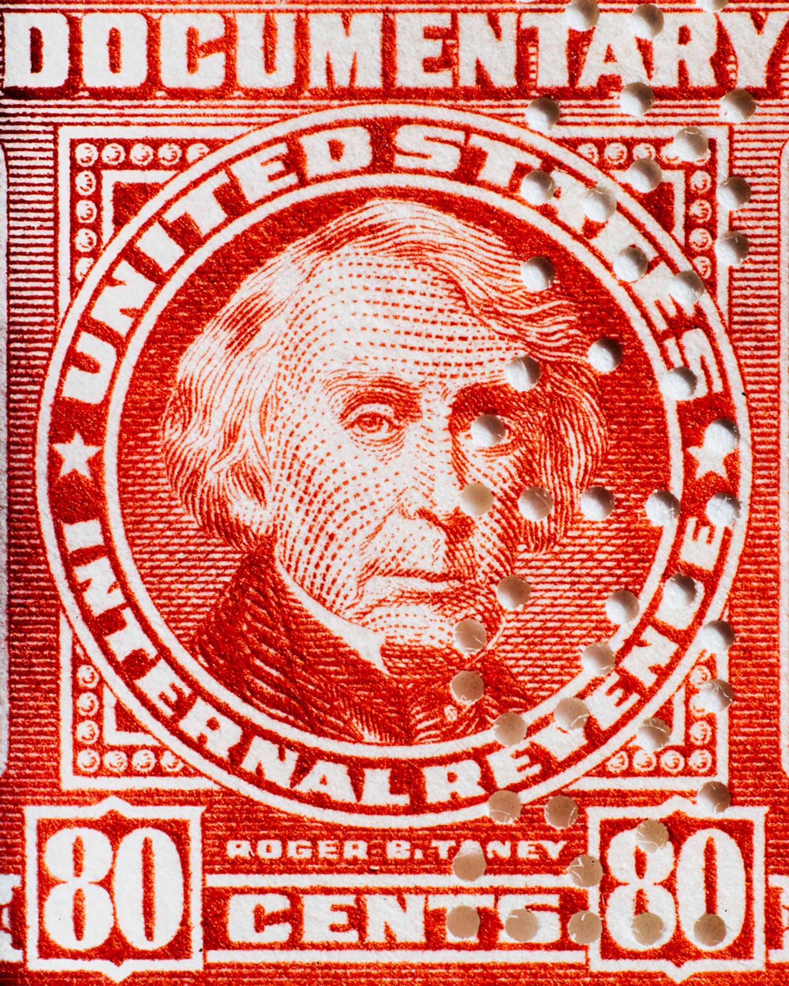 © Benjamin Rasmussen - 1958 revenue stamp of Chief Justice Roger B. Taney, author of the Dred Scott decision.