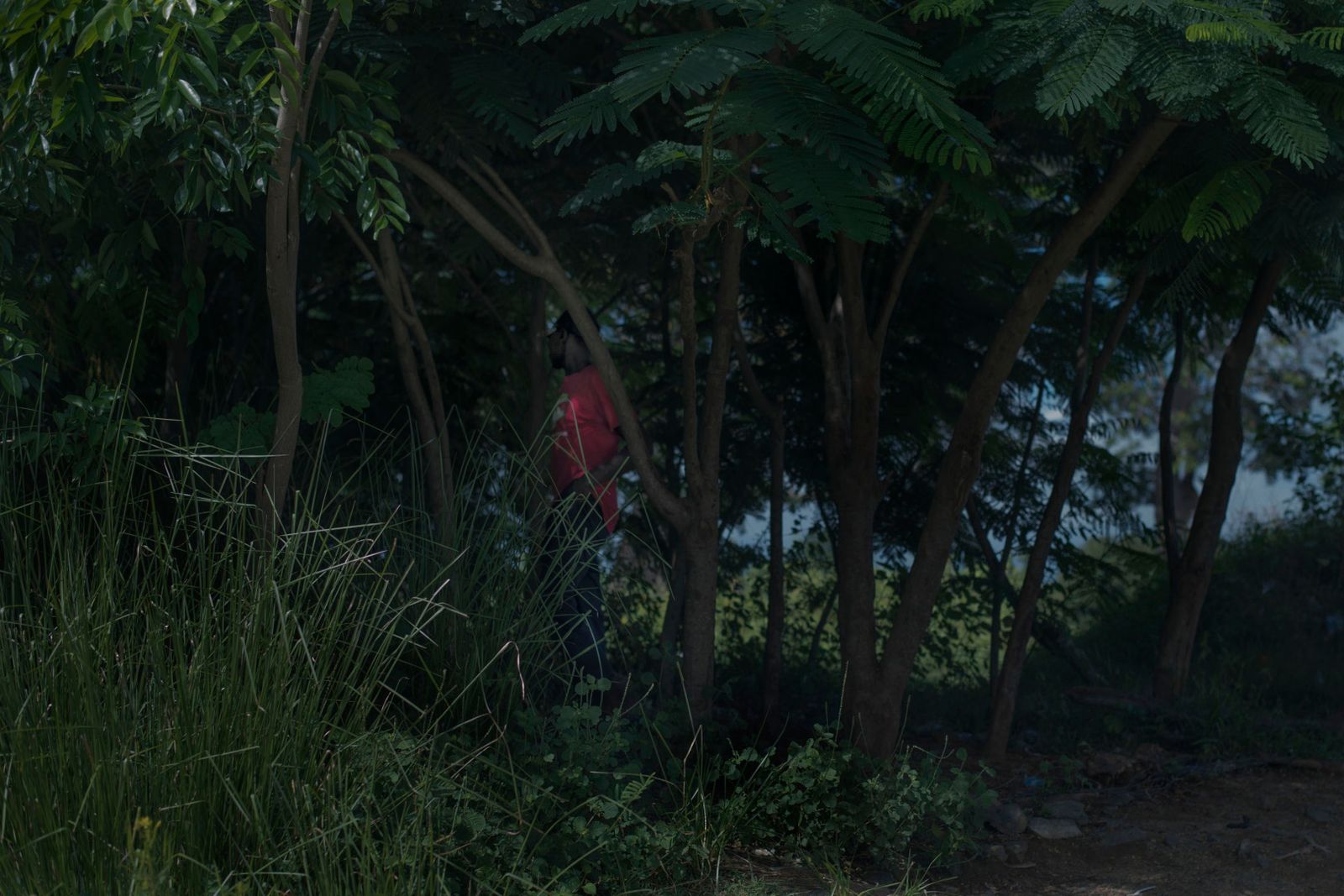 © Annalisa Natali Murri - A young boy hidden among the vegetation on the banks of the river Massacre.