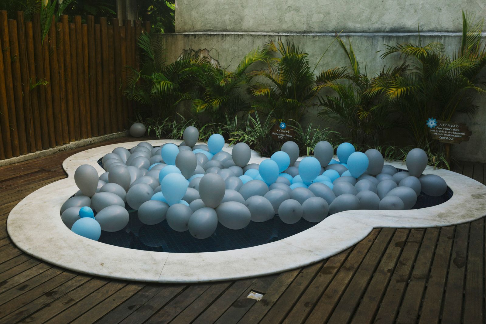© Gabriel Carpes - A pool prepared for a New Years party at a hotel