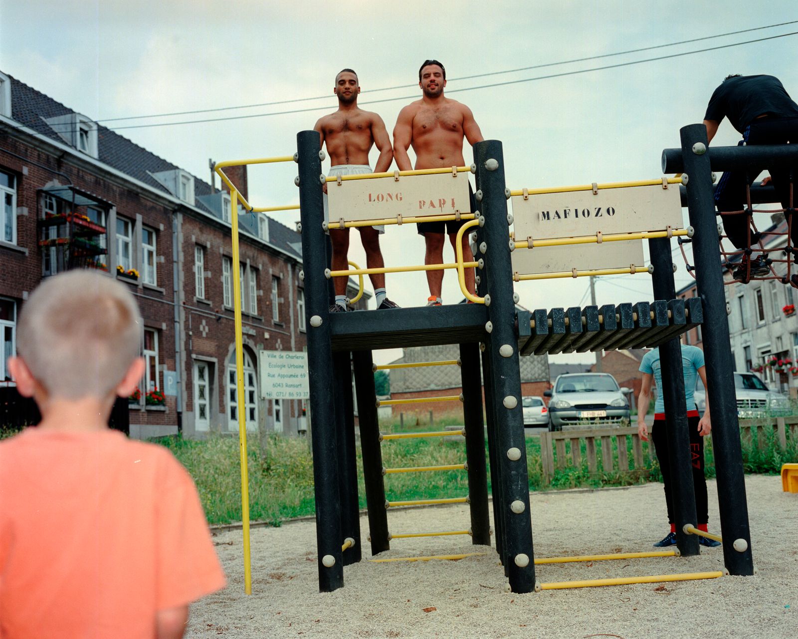 © Giovanni Troilo - Working out in a playground in Montignies-sur-Sambre.