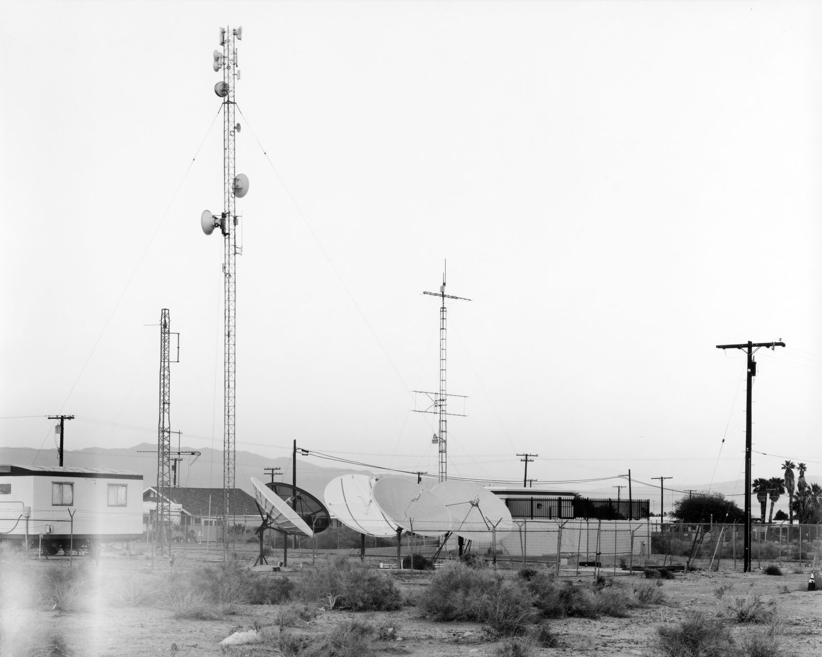 © Nicholas Albrecht - Community antennas. Salton Sea Beach, CA.