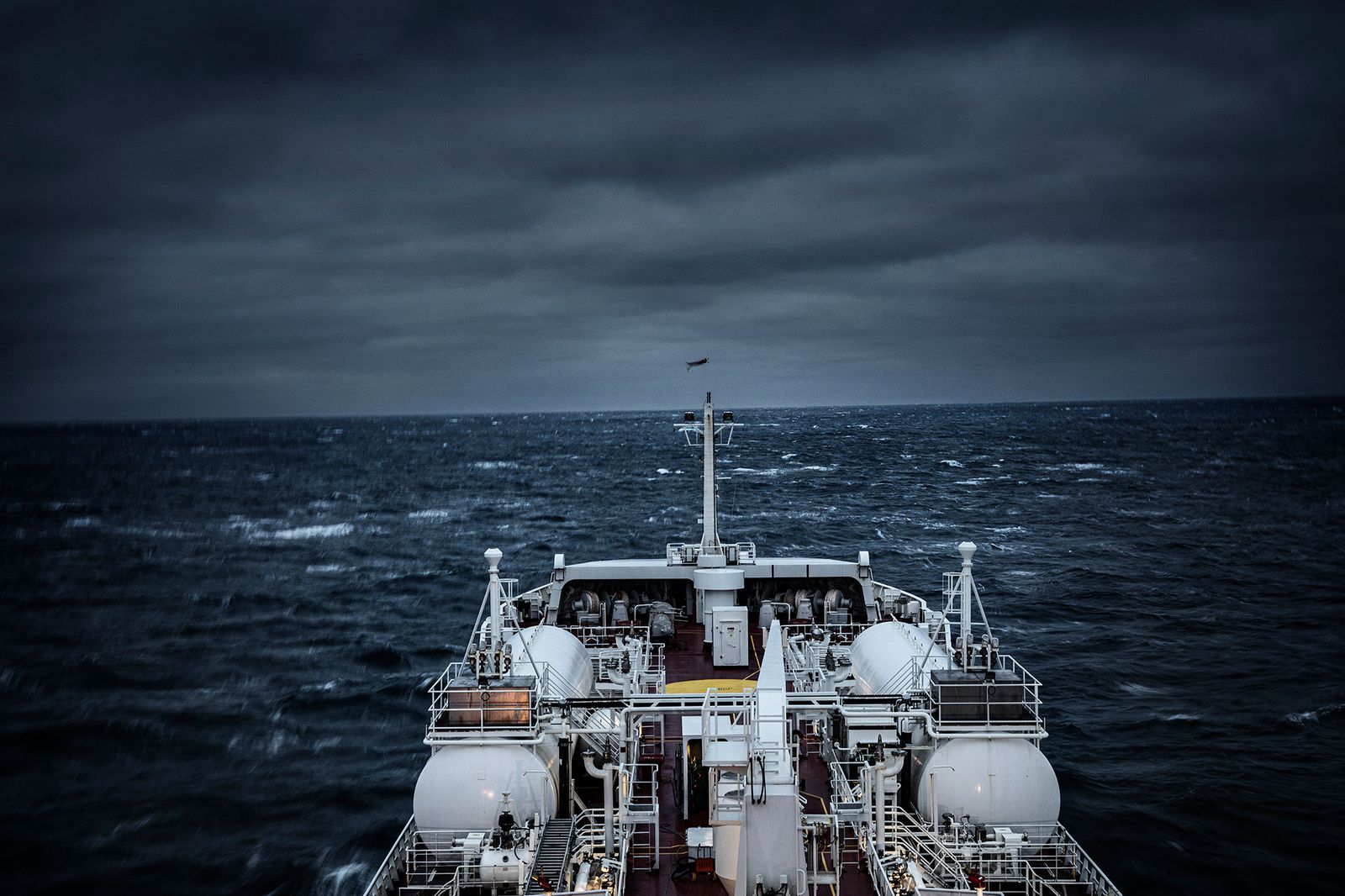 © Nina Varumo - Oil and chemical tanker Fure West is transporting cargo around Europe. Here at the Northern Sea